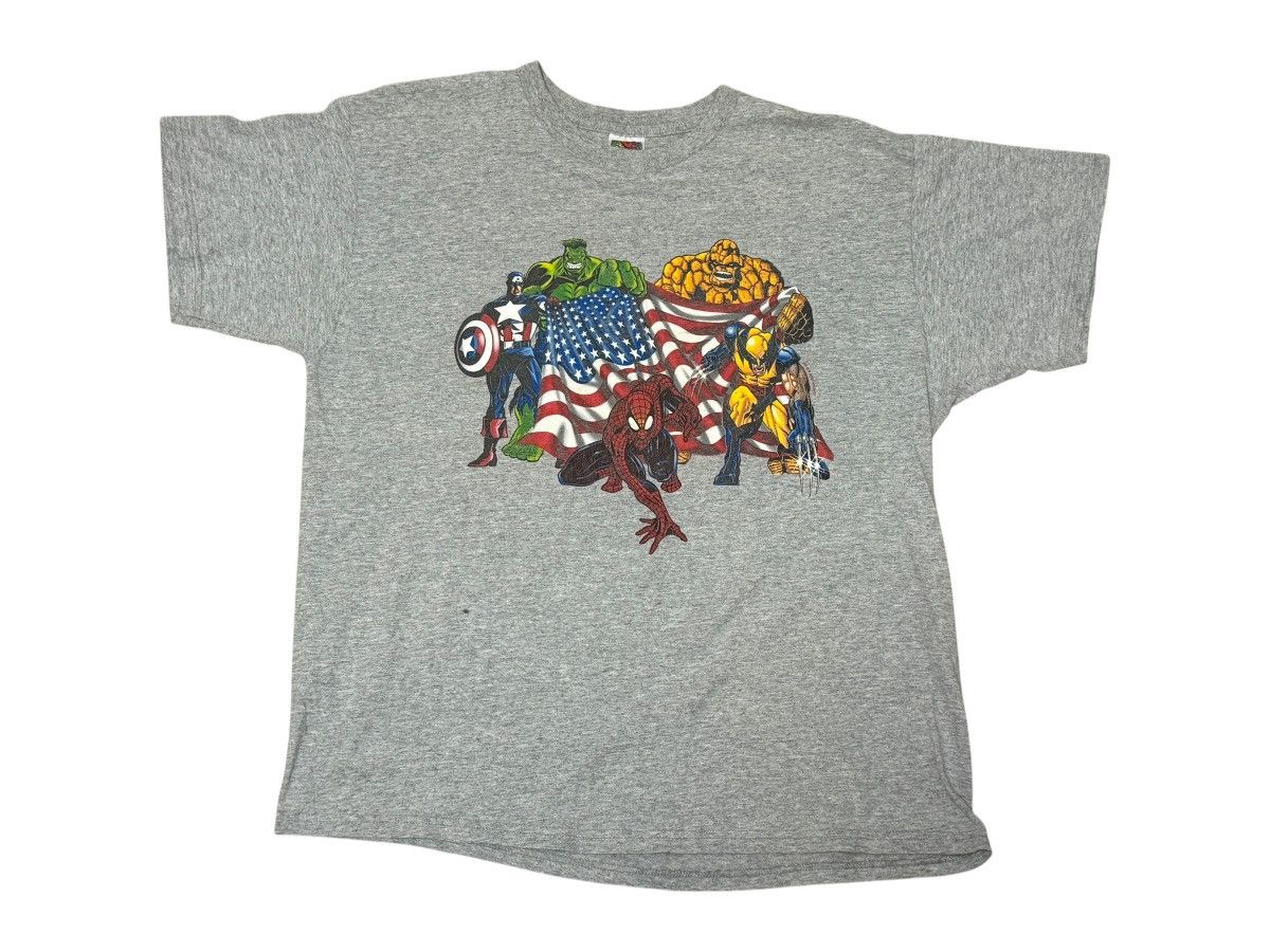 Fruit Of The Loom Vintage 2001 Marvel Avengers T-shirt Size US XL / EU 56 / 4 - 1 Thumbnail