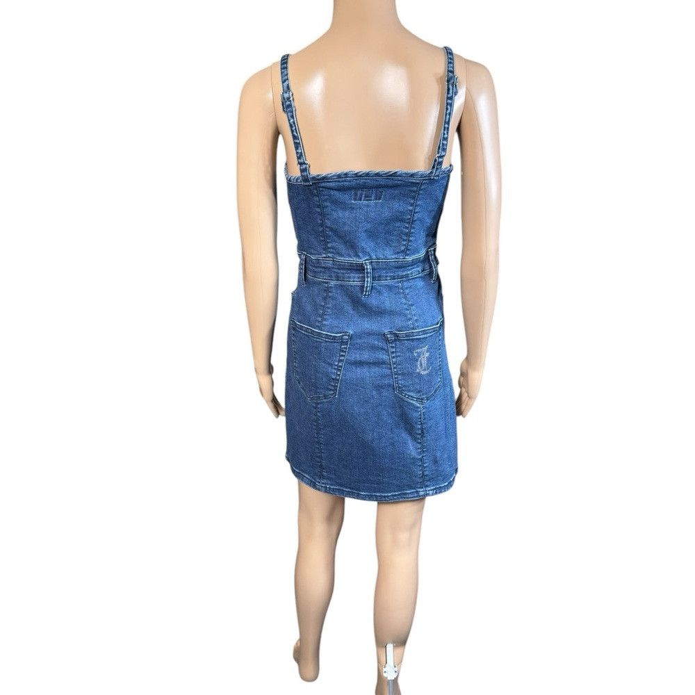 Juicy Couture NWT New Juicy Couture Blue Denim Bodycon Sleeveless Mini Dr Size S / US 4 / IT 40 - 4 Thumbnail