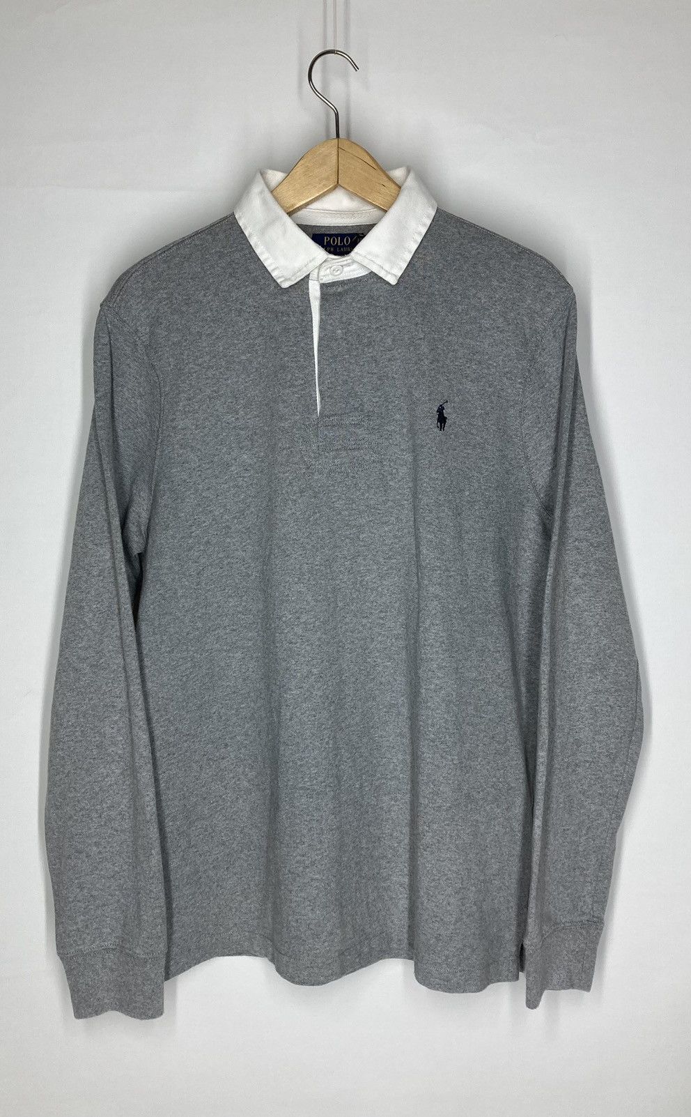 Polo Ralph Lauren Polo Ralph Lauren Y2K Faded Polo Long Shirt Rugby Size US L / EU 52-54 / 3 - 1 Thumbnail