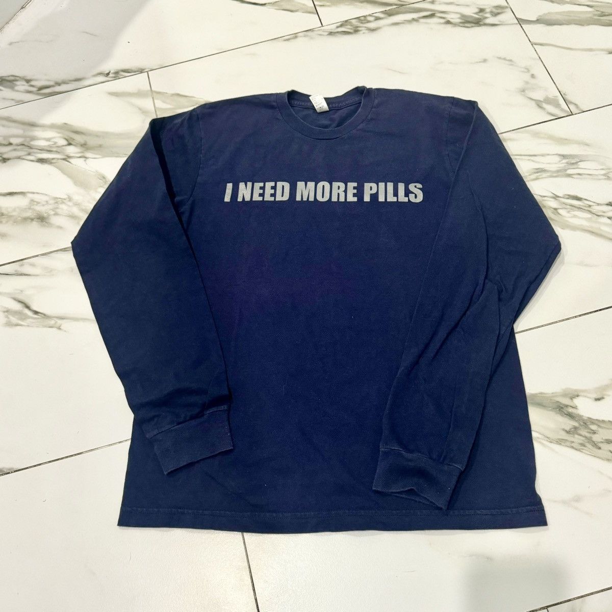 Vintage Y2K VINTAGE I NEED MORE PILLS HOUSE TEE! Size US M / EU 48-50 / 2 - 6 Thumbnail