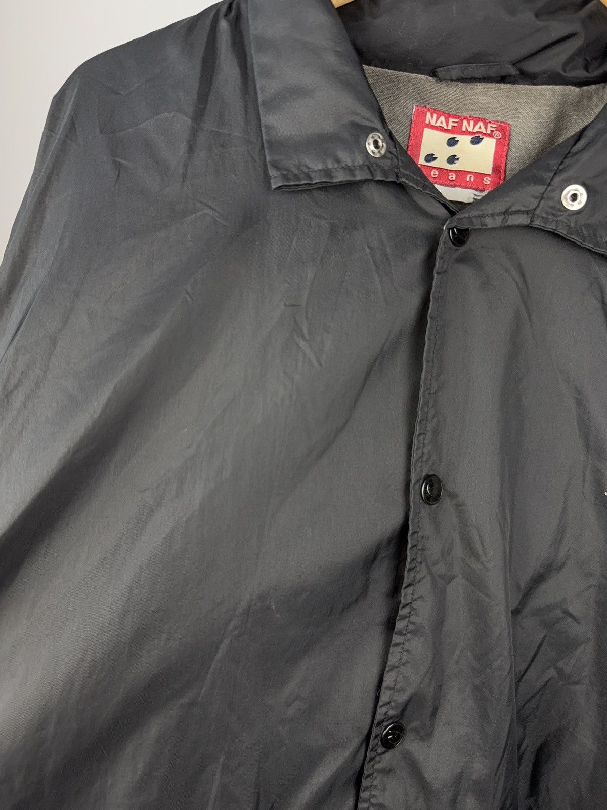 Issey Miyake × Japanese Brand × Vintage Vintage 90s NAF NAF Jeans Black Windbreaker Jacket Logo Size US L / EU 52-54 / 3 - 5 Thumbnail