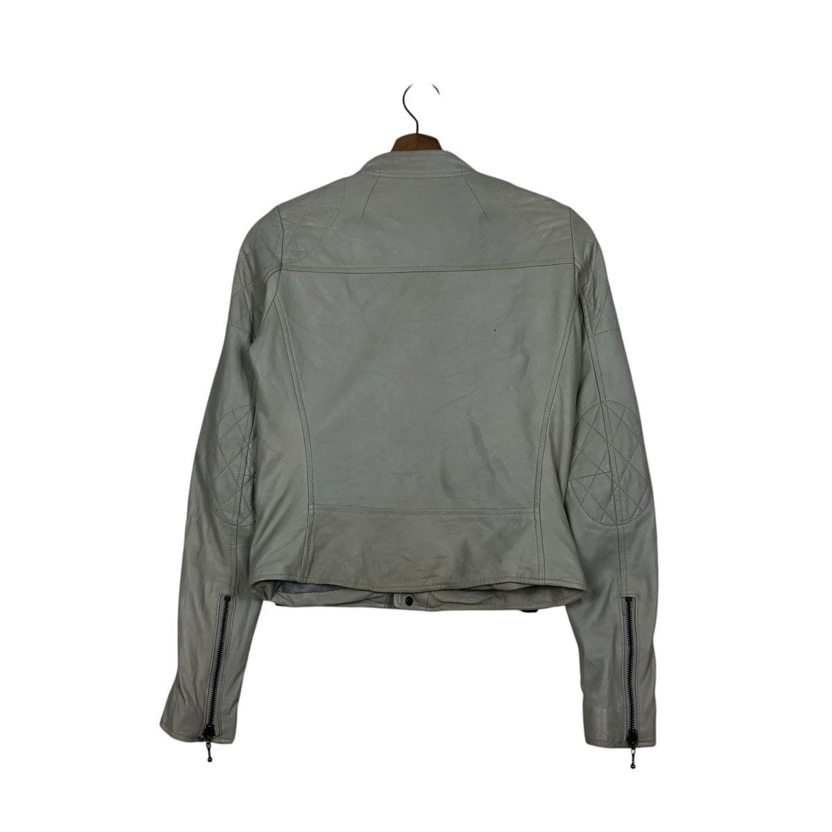 Japanese Brand 🔥CROPPED BIKER SOFT LEATHER JACKET MOUSSY ISSEY MIYAKE Size US S / EU 44-46 / 1 - 8 Thumbnail