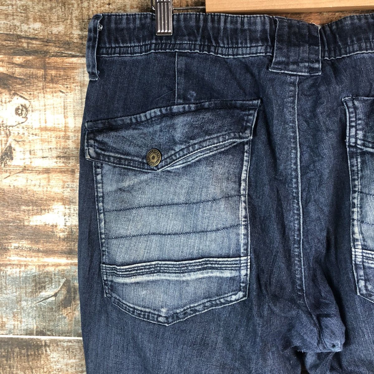 Japanese Brand Japanese Brand Blue Distressed Denim Pants #A2093 Size US 35 - 18 Thumbnail