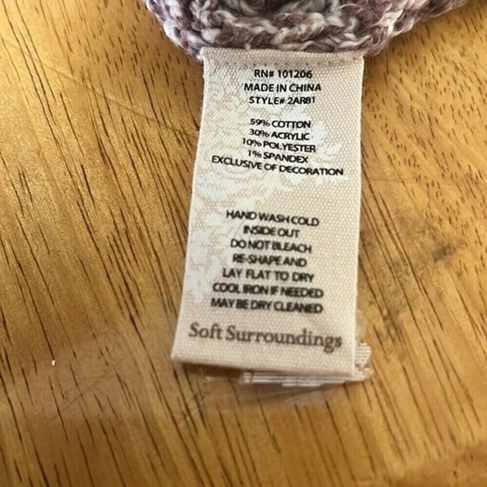 Madewell Soft Surroundings marked v-neck cotton blend sweater, size M Size M / US 6-8 / IT 42-44 - 4 Thumbnail