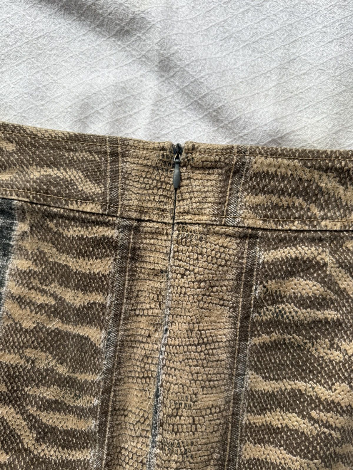Amoeba Midi Skirt Snake Skin Pyton