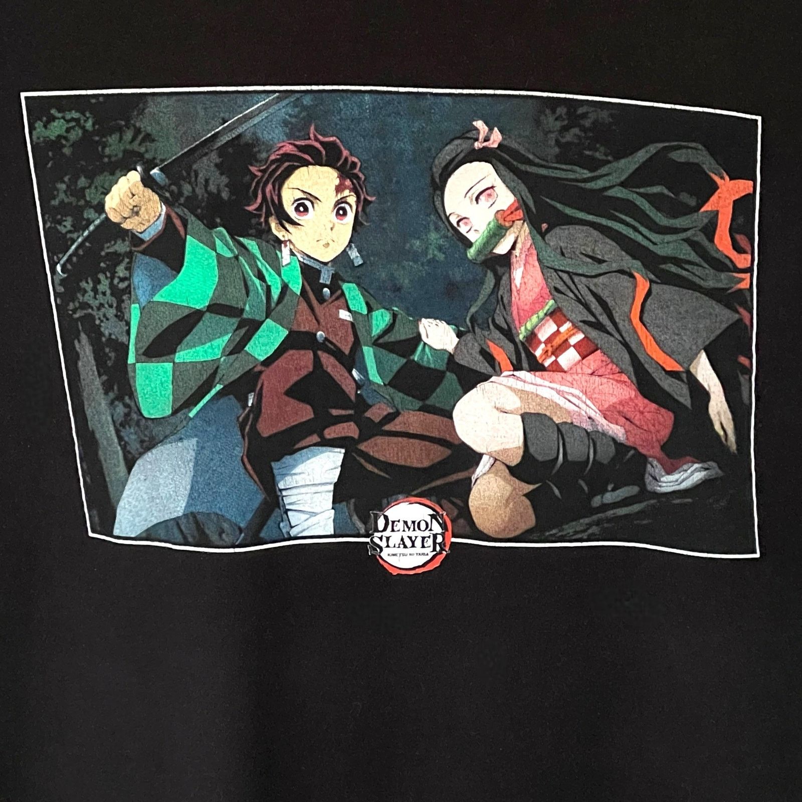 Other Demon Slayer Tanjiro and Nezuko Anime Black T-Shirt Men’s Size US L / EU 52-54 / 3 - 3 Thumbnail