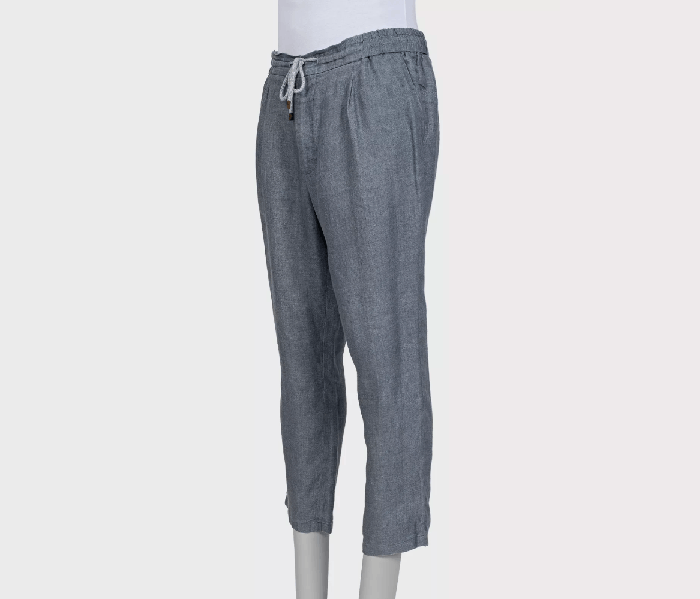 Brunello Cucinelli Brunello Cucinelli Gray Linen Trousers IT56 3XL Size US 40 / EU 56 - 2 Thumbnail
