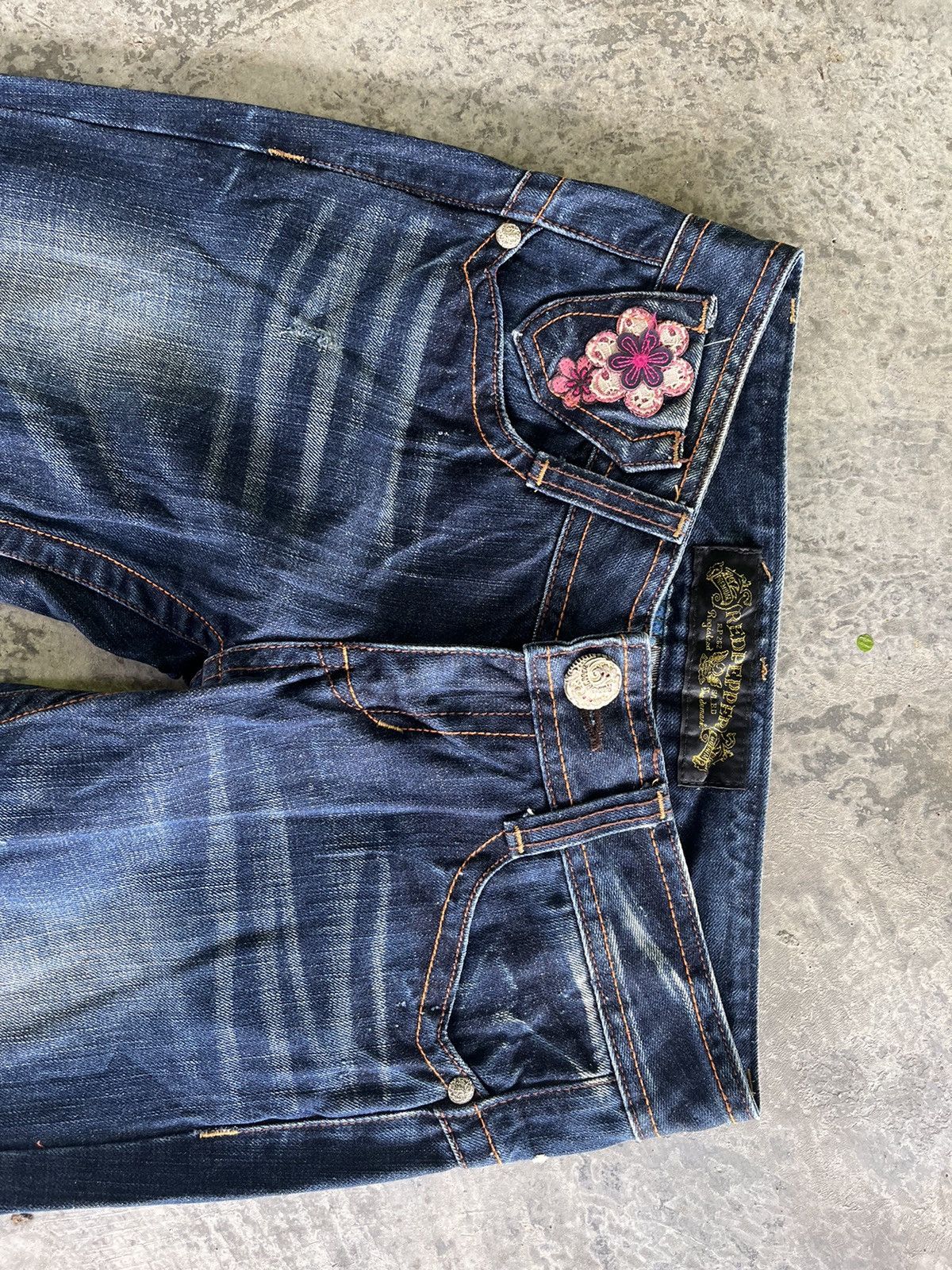 Japanese Brand × Vintage Flare Red Pepper Denim Size US 30 / EU 46 - 4 Thumbnail