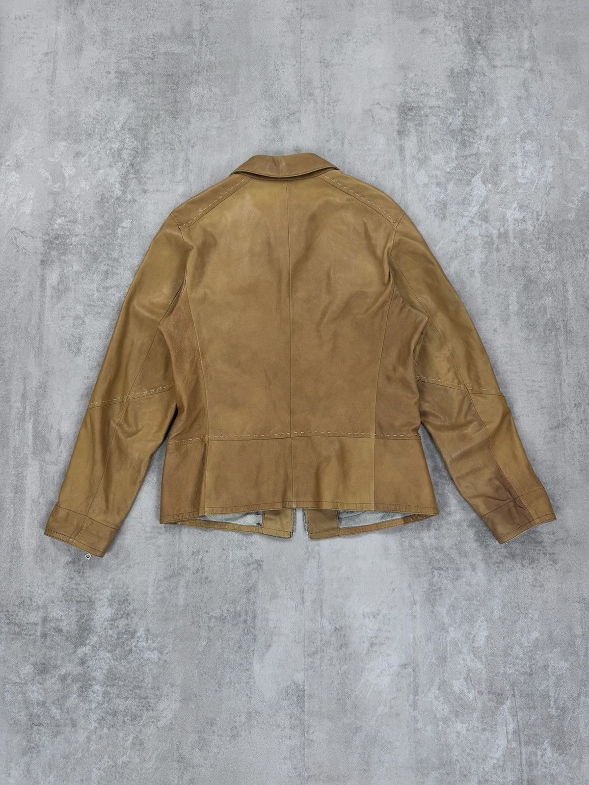 Gimo's GIMOS leather Jacket Gimo’s Vintage Collared Western Jacket Size US S / EU 44-46 / 1 - 2 Thumbnail