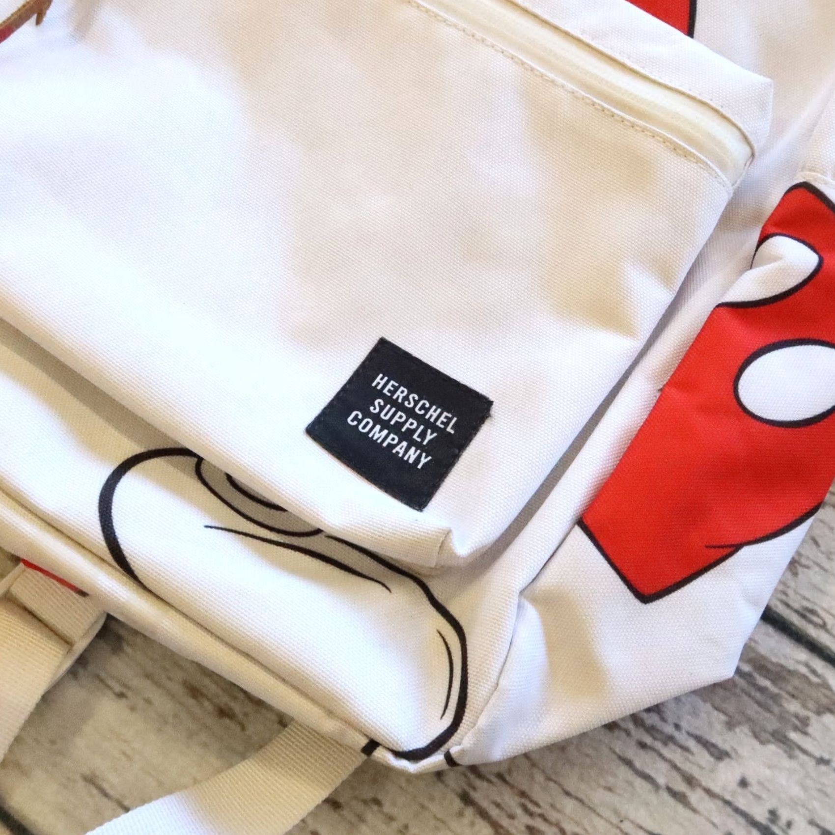 Vintage VINTAGE Herschel Backpack Mickey Mouse Settlement Japan White Men Adjustable Nylon Size ONE SIZE - 4 Thumbnail