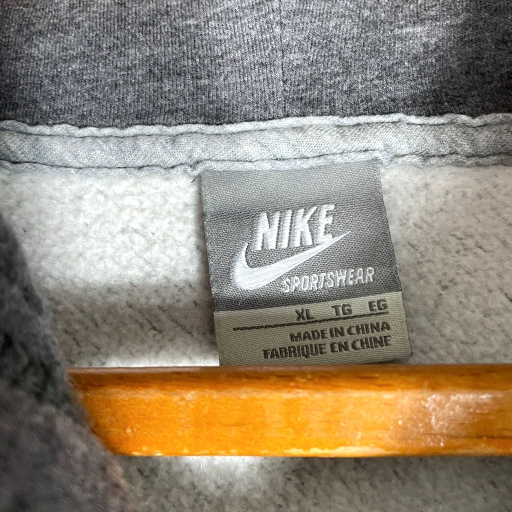 Nike Nike Shamrock Shuffle Hoodie Mens XL Gray Full Zip Graphic Y2K Sportswear - XL Size US XL / EU 56 / 4 - 3 Thumbnail