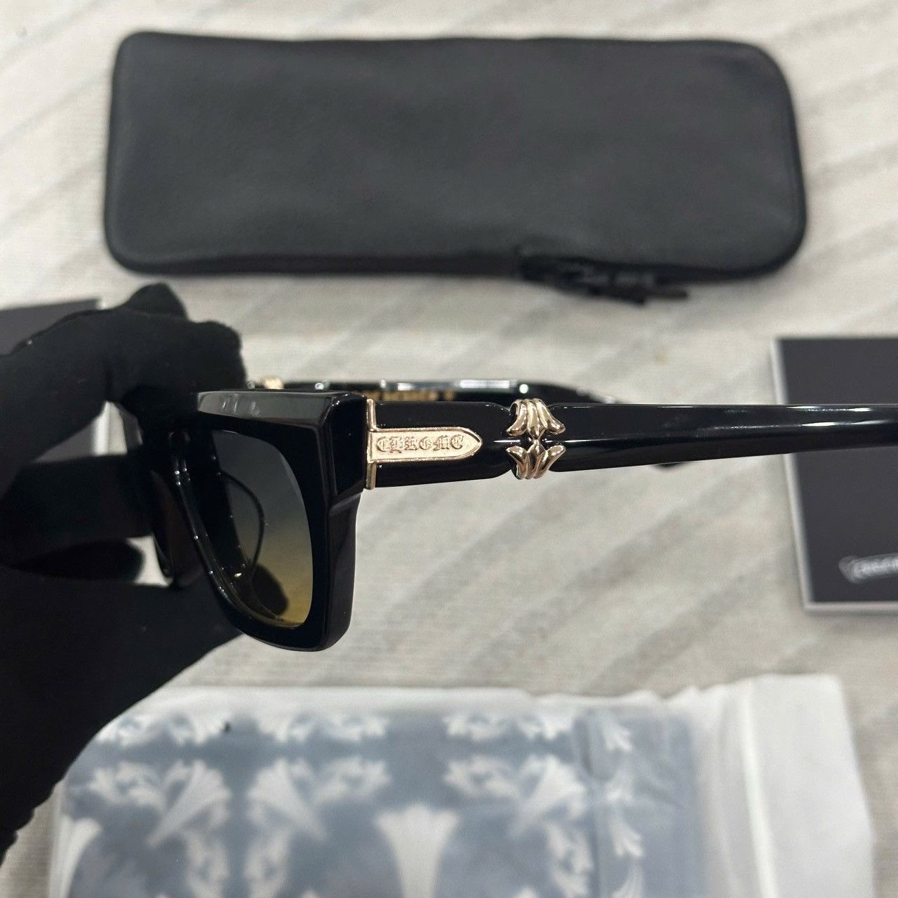 Chrome Hearts CHROME HEARTS CLITERALLY Black-18KGP Size ONE SIZE - 4 Thumbnail