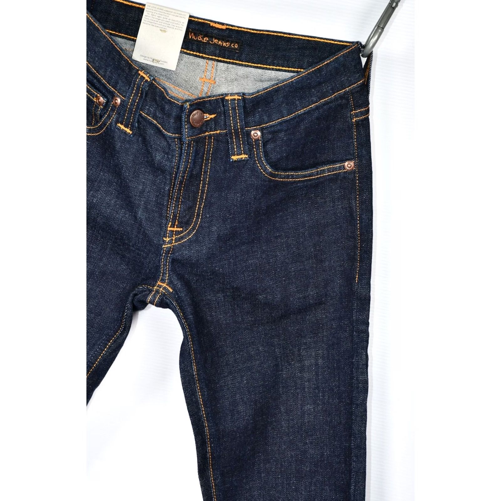 Nudie Jeans Nudie Jeans Tight Long John Twill Rinsed Women's Jeans W26 L32 Blue Slim 5-Pocket Denim Regular Size XS-XXL not needed Size 26" / US 2 / IT 38 - 3 Thumbnail