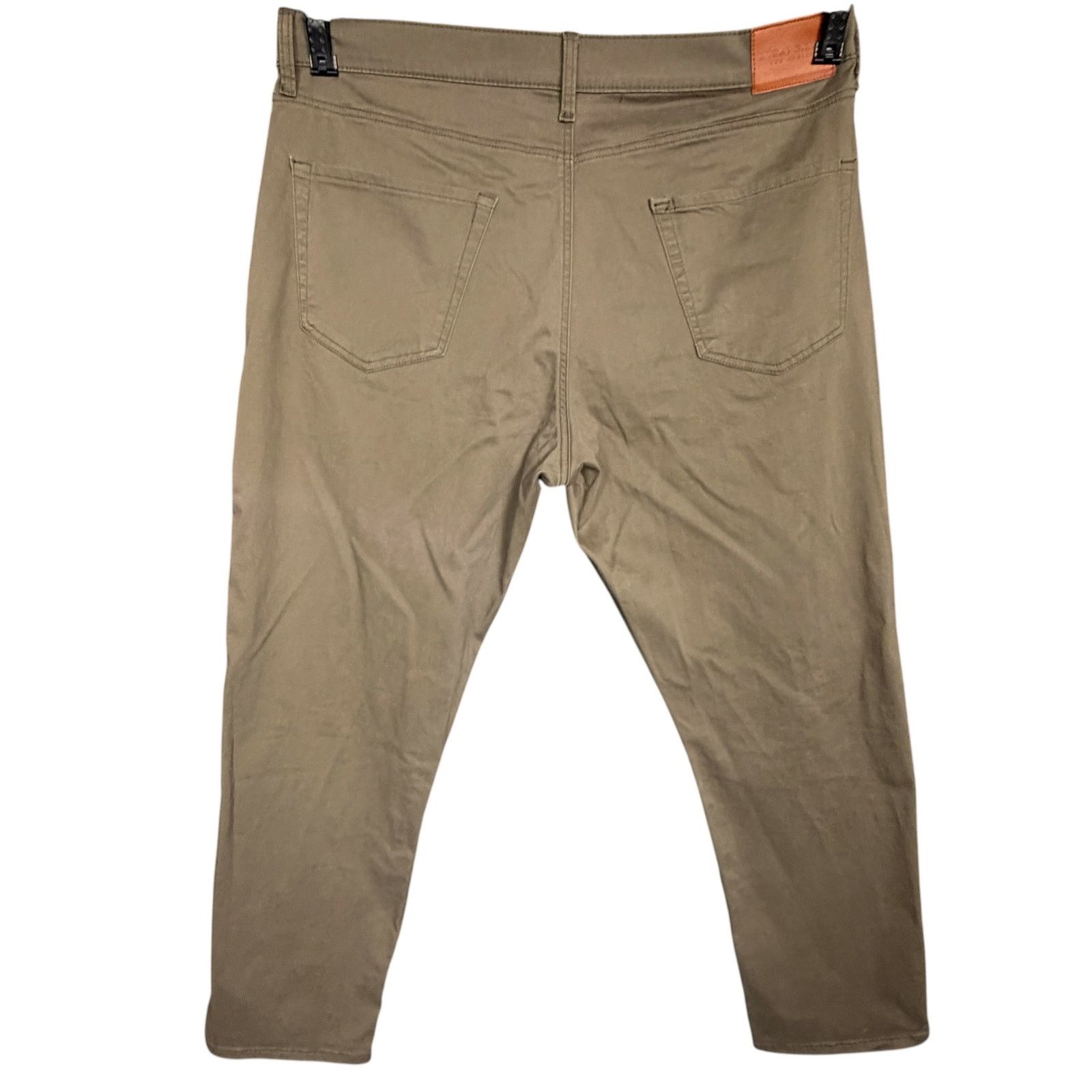 Lucky Brand Lucky Brand Men 40x30 410 Athletic Slim Chino Pants Green Size US 40 / EU 56 - 2 Thumbnail