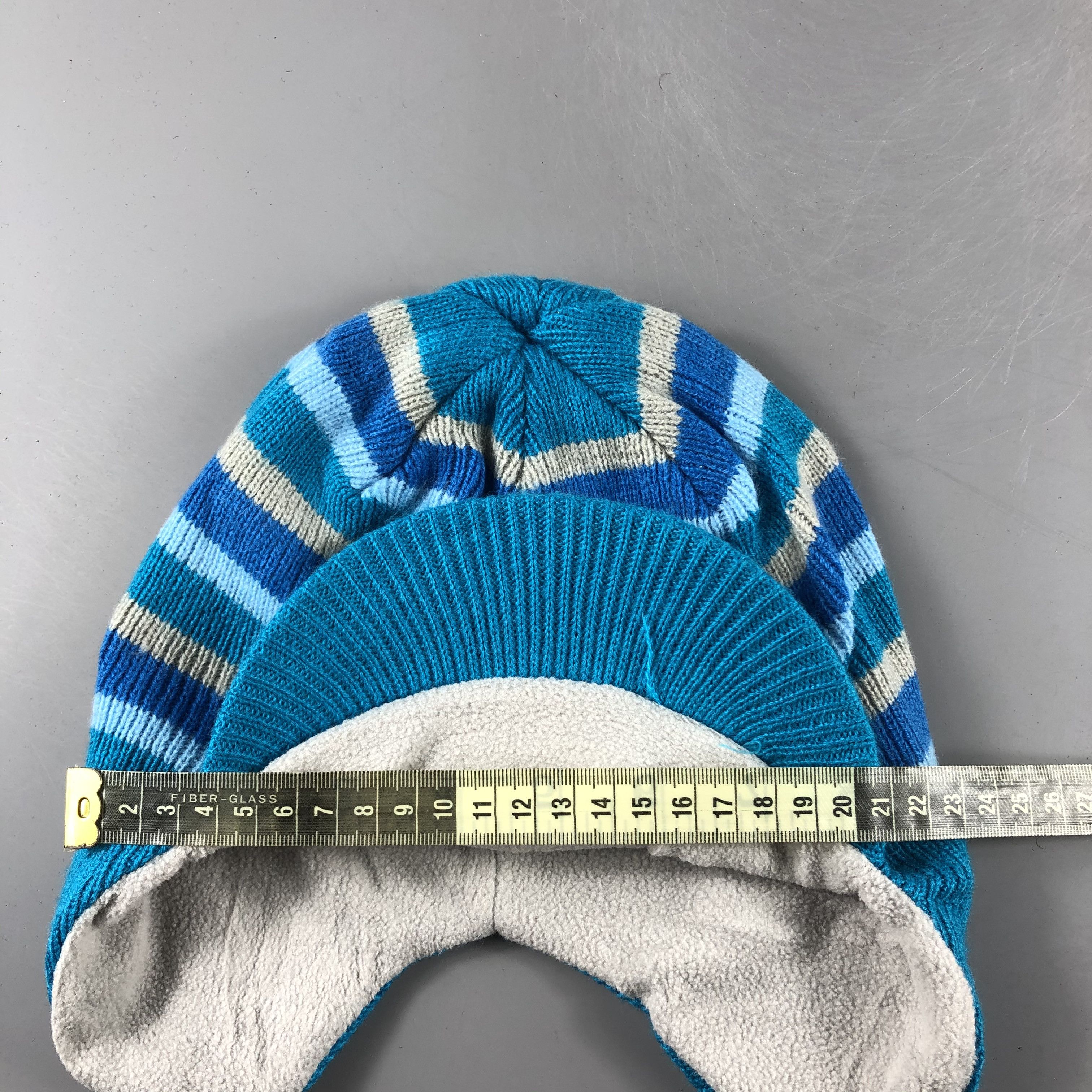 Japanese Brand × Vintage Fablice stripe Visor Beanie Snow Hat Snow Cap -D616 Size ONE SIZE - 4 Thumbnail