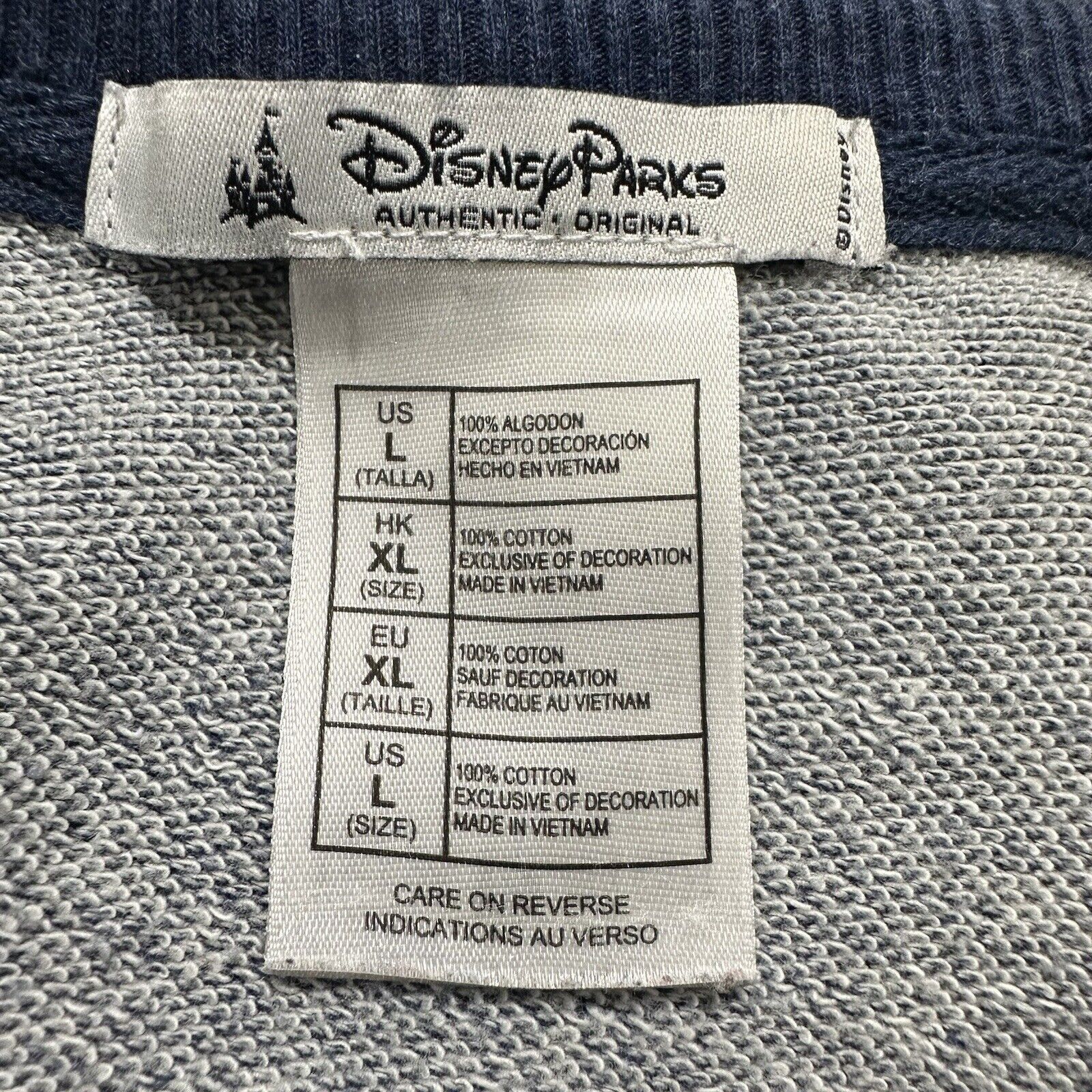 Disney Disney Large Crewneck Sweater '71 Patch Crewneck Navy Blue Size US L / EU 52-54 / 3 - 3 Thumbnail
