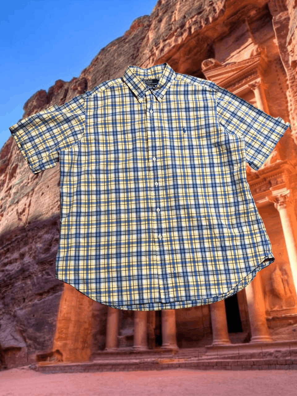 Polo Ralph Lauren Vintage print shirt with short sleeves Polo Ralph Lauren Y2K Size US XL / EU 56 / 4 - 1 Thumbnail