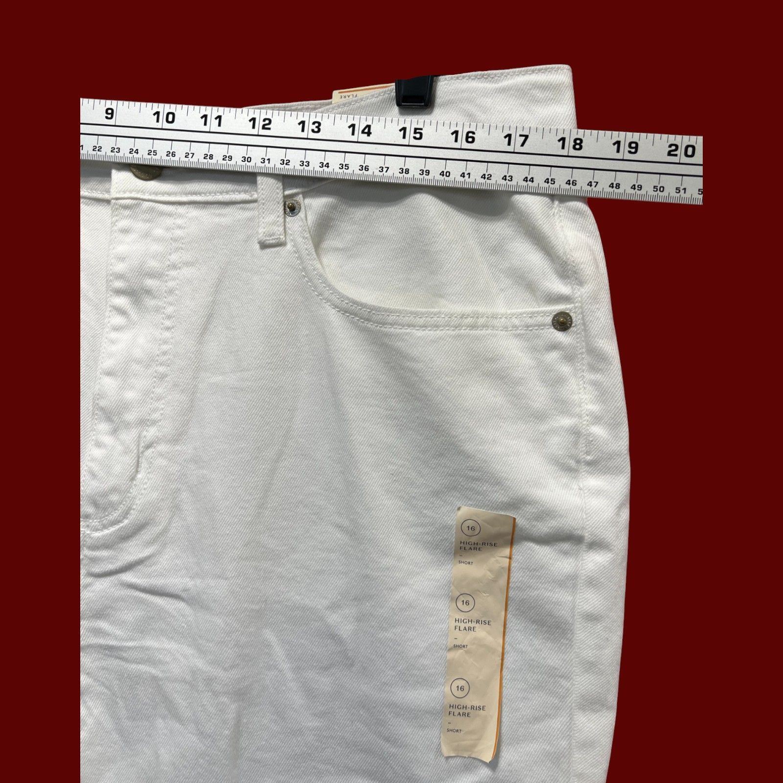 Other Universal Thread-Women's High Rise Flare Fitted Hip & Thigh Size 38" / US 16 / IT 52 - 3 Thumbnail