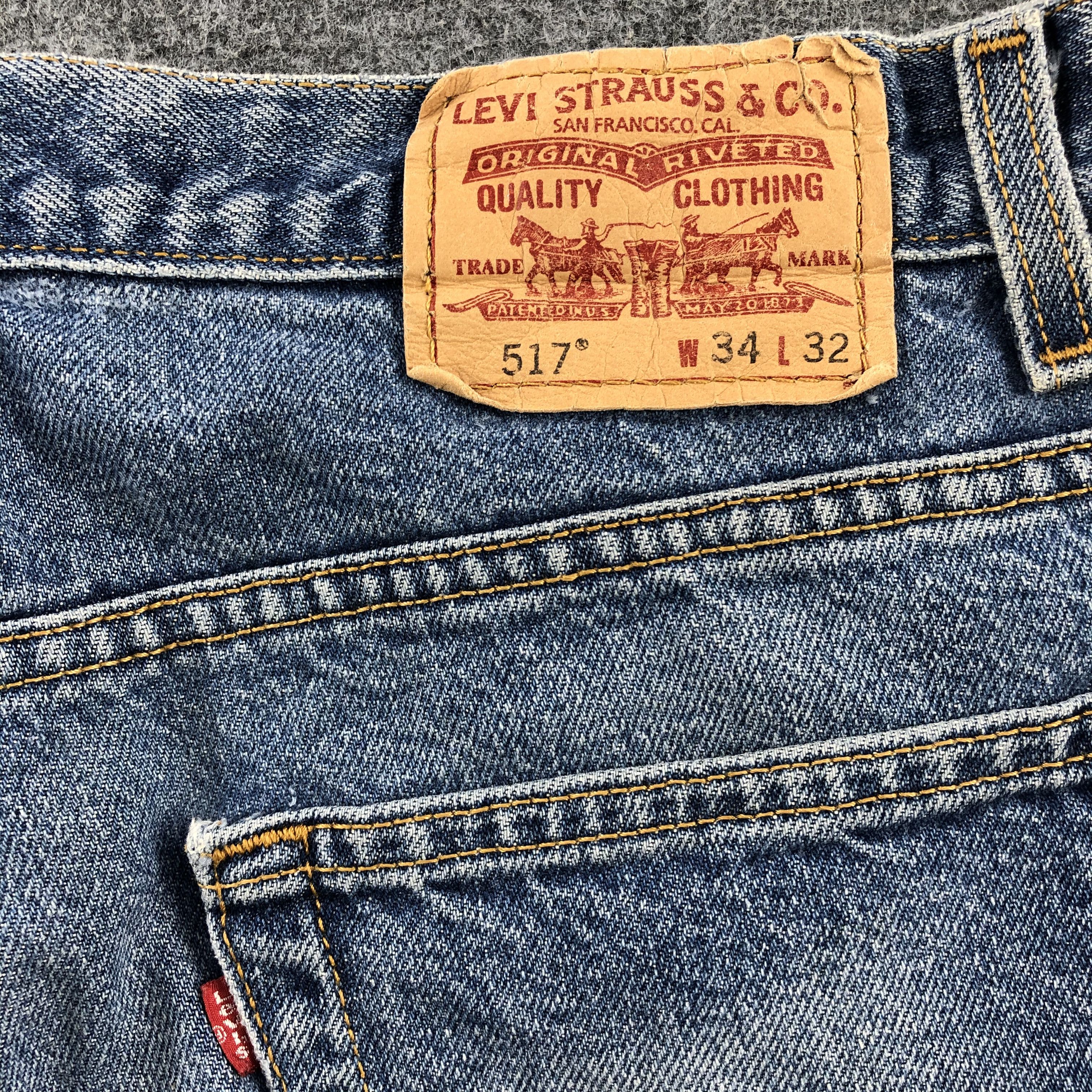 Levi's × Vintage Vintage Blue Wash Levis 517 Flare Jeans-JM1825 Size US 34 / EU 50 - 6 Thumbnail