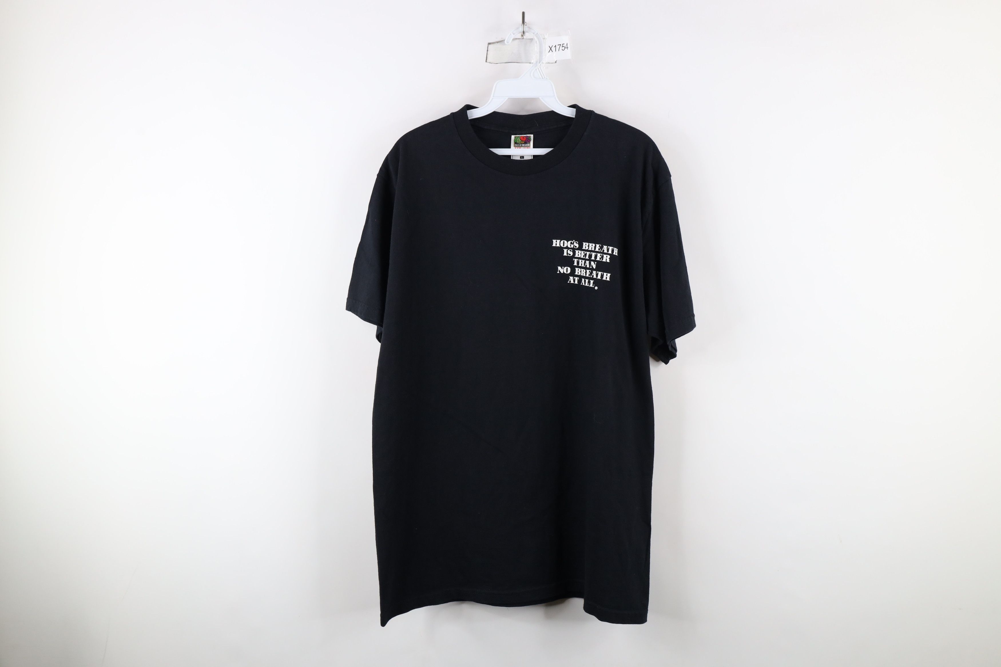 Vintage Vintage 90s Streetwear Spell Out Hogs Breath Saloon T-Shirt Size US L / EU 52-54 / 3 - 1 Thumbnail