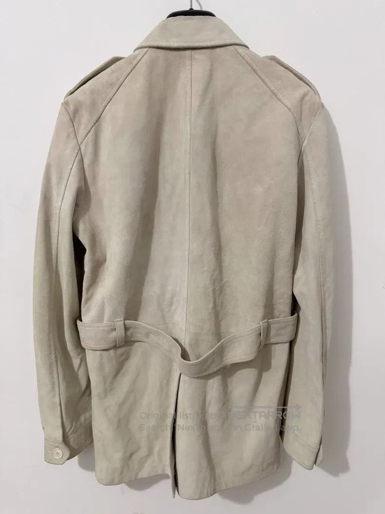 Saint Laurent Paris Saint Laurent Paris Beige distressed suede hunting jacket Size US S / EU 44-46 / 1 - 2 Thumbnail