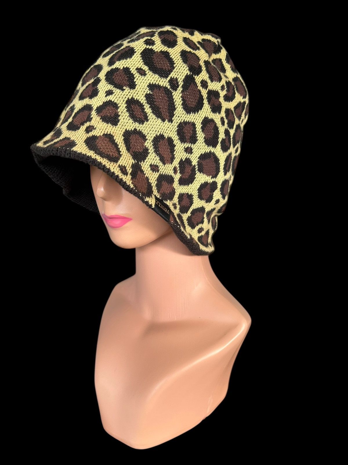 Japanese Brand × Kapital × Vintage Leopard Japanese Punk Bindage Style Reversible Beanie Hats Size ONE SIZE - 4 Thumbnail