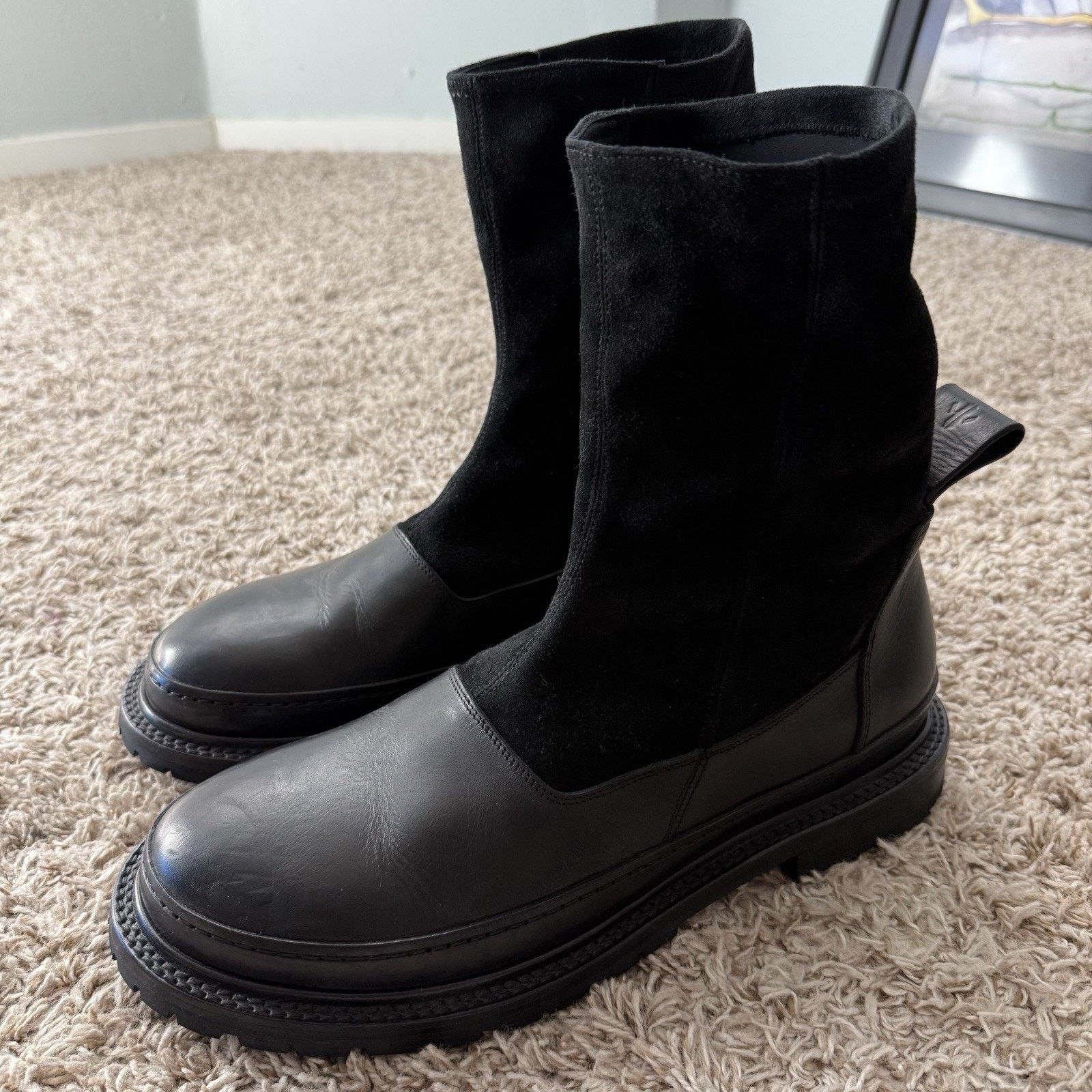 Other Adyar Black Suede Leather Chelsea Boots SSENSE Exclusive Size US 12 / EU 45 - 3 Thumbnail