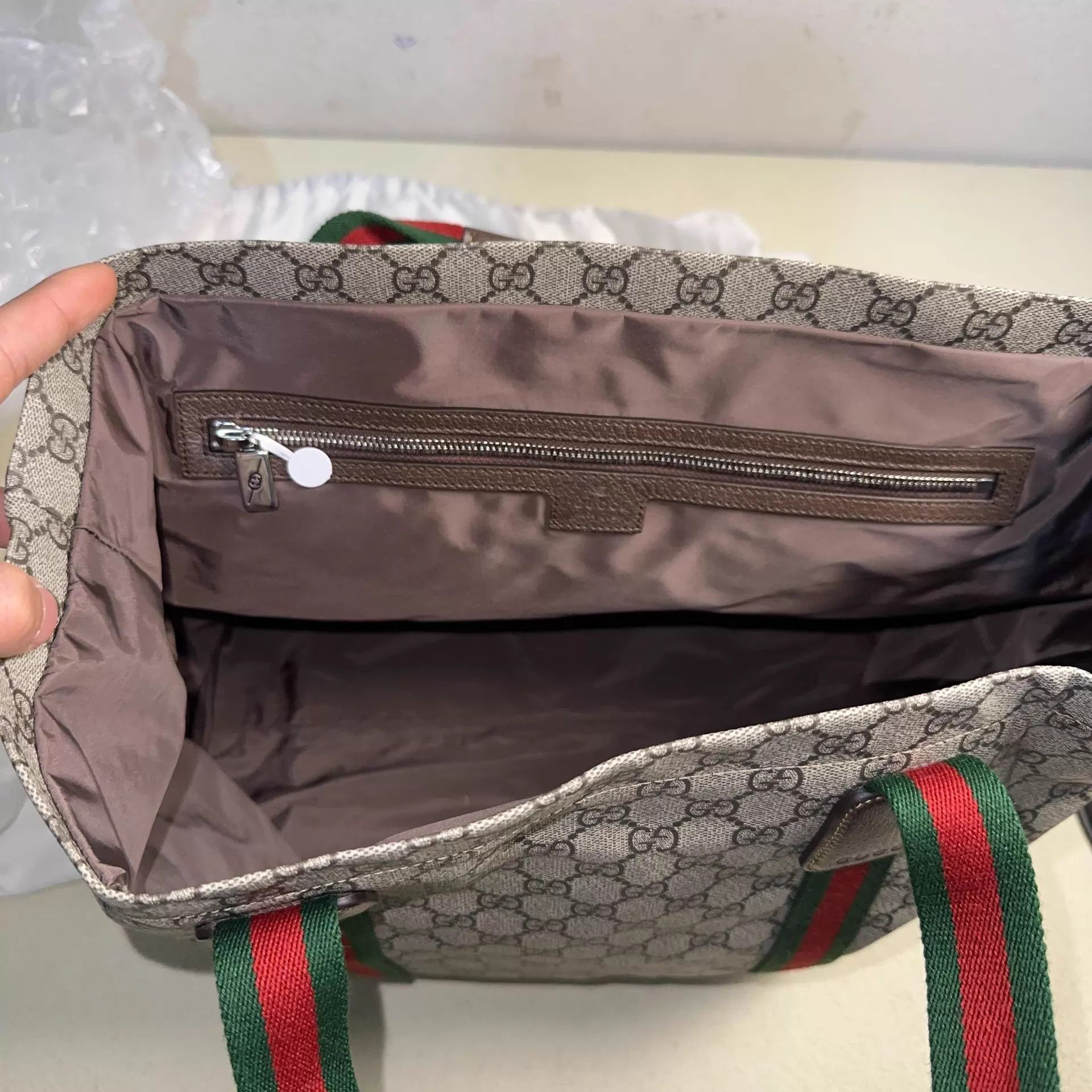 Gucci GUCCI GG Canvas Tote Bag Unisex Large Size Size ONE SIZE - 7 Thumbnail