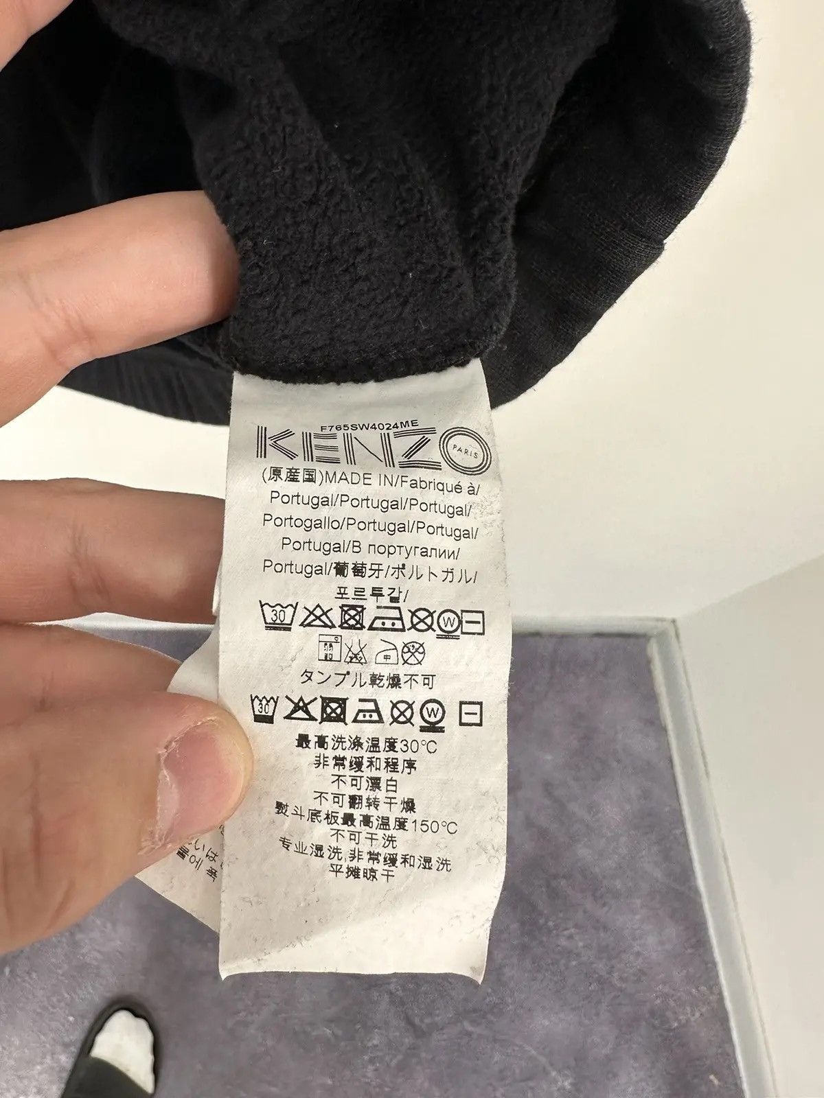 Kenzo Kenzo Half Zip Big Logo Black Luxury Hoodie Size US M / EU 48-50 / 2 - 8 Thumbnail