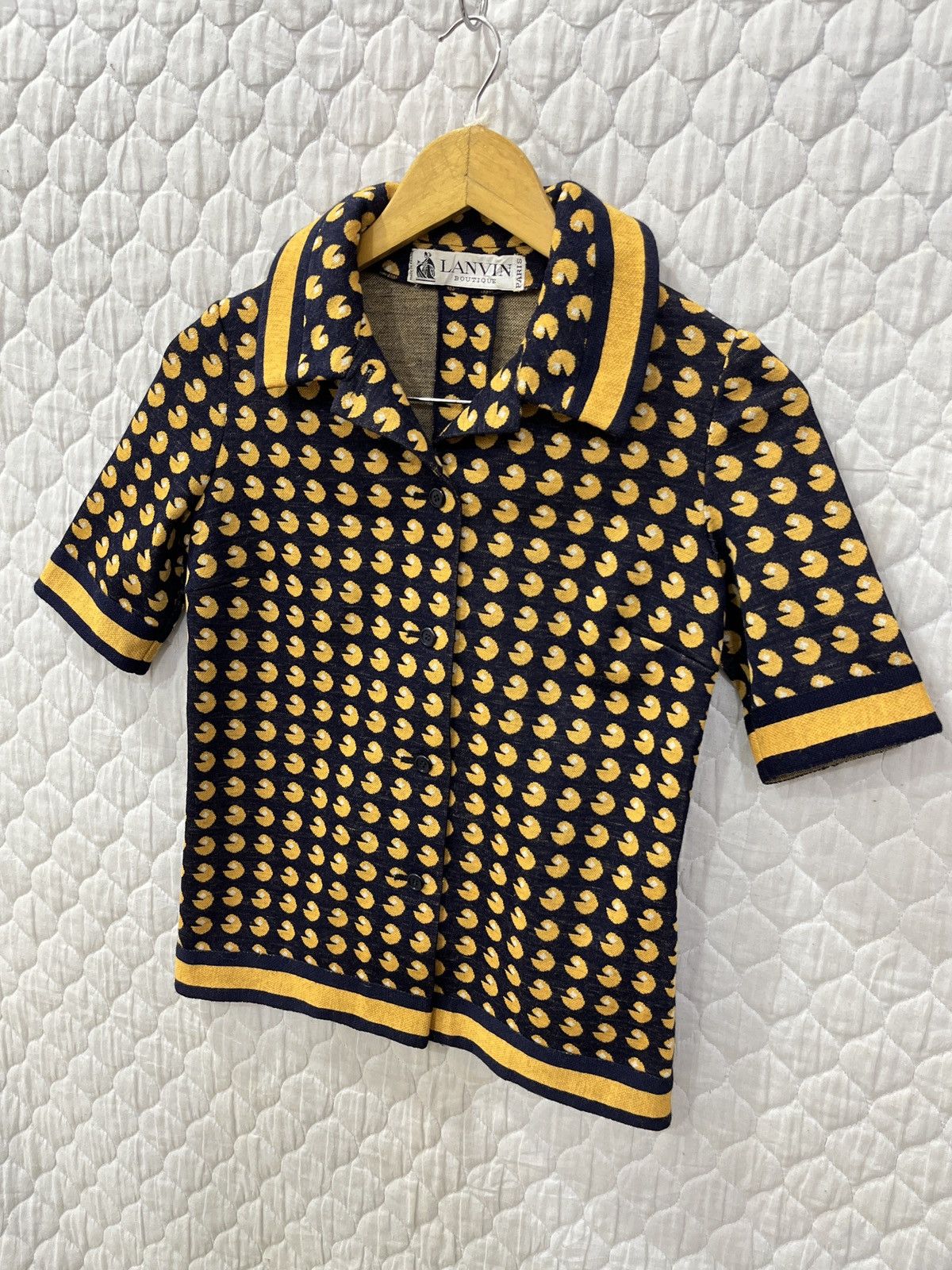 Lanvin 🔥🔥RARE DESIGN VTG LANVIN PAC MAN SHIRTS Size S / US 4 / IT 40 - 2 Thumbnail
