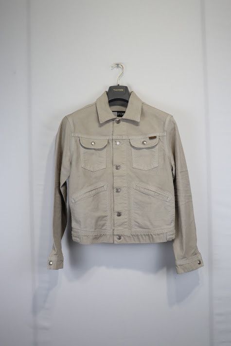 image of Tom Ford O1Rshd1 Jacket In Stone Color, Men's (Size Small)