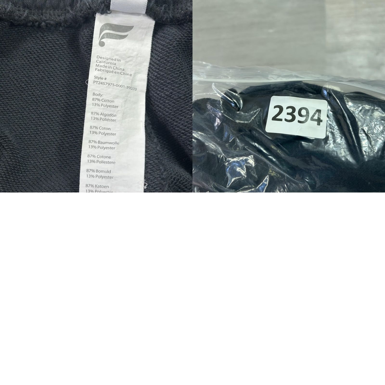 Fabletics Fabletics Mens 2XL Black Fleece Jogger Elastic Waist Pockets Sweatpants Sportswear Pants Size US 39 - 9 Thumbnail
