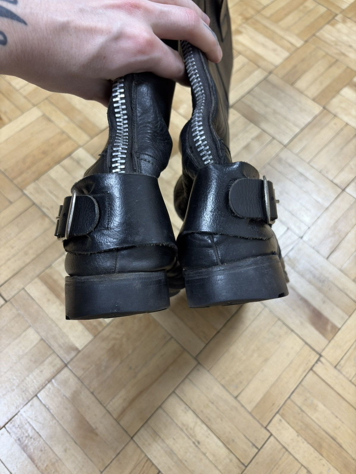Vintage Rare Vintage 60s 70s Rivetts London Itshide Leather Enduro Size US 7.5 / IT 37.5 - 3 Thumbnail