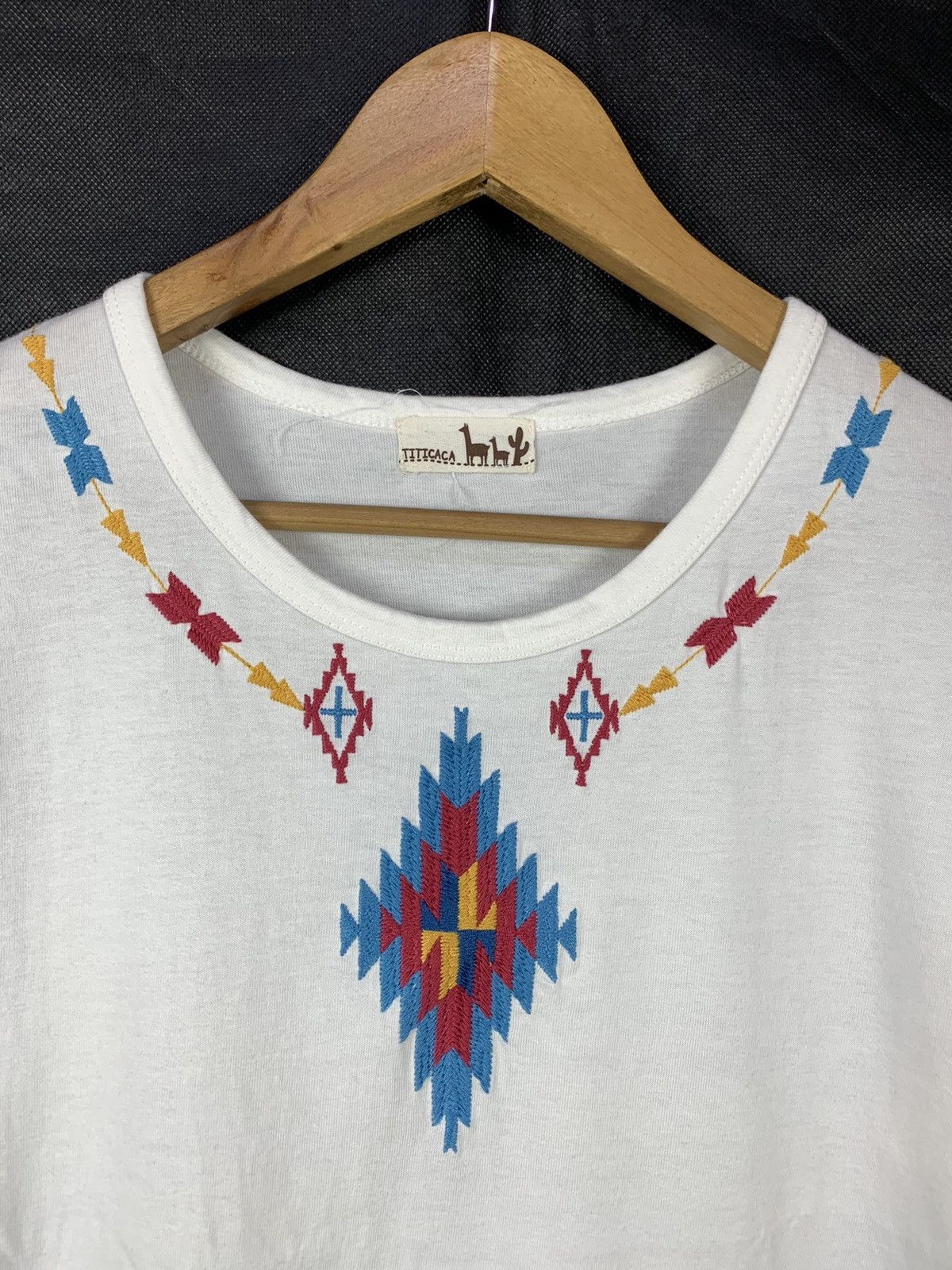 Japanese Brand Rare! Titicaca Navajo Embroided Logo Tee Aztec Size US XS / EU 42 / 0 - 3 Thumbnail
