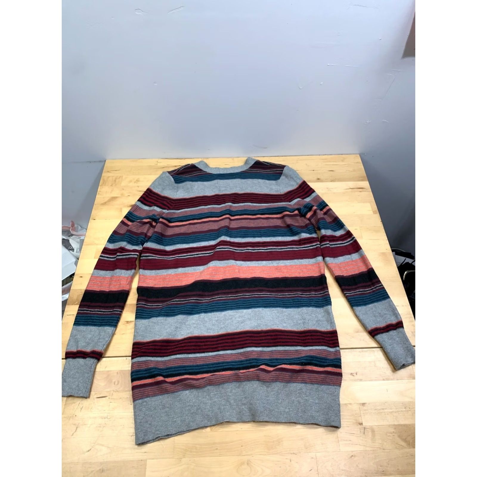 Abercrombie & Fitch Abercrombie & Fitch Cardigan Women S Striped Casual V-Neck Long Sleeve Multicolor Sweater Size S / US 4 / IT 40 - 7 Thumbnail