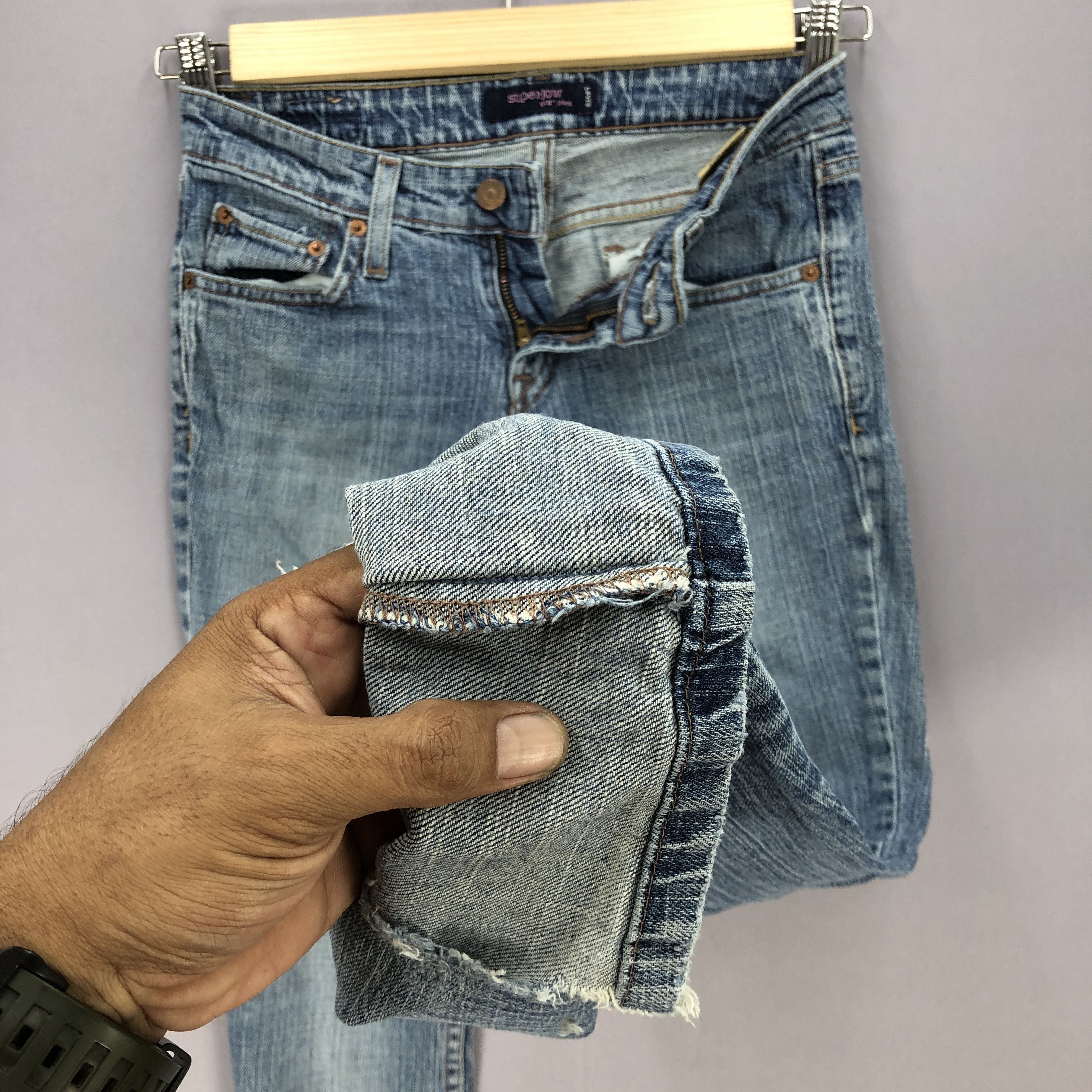 If Six Was Nine × Levi's × Vintage 90s Levis Bell Bottom Jeans Flare Wide Leg Boot Cut Denim Size 27" / US 4 / IT 40 - 10 Thumbnail