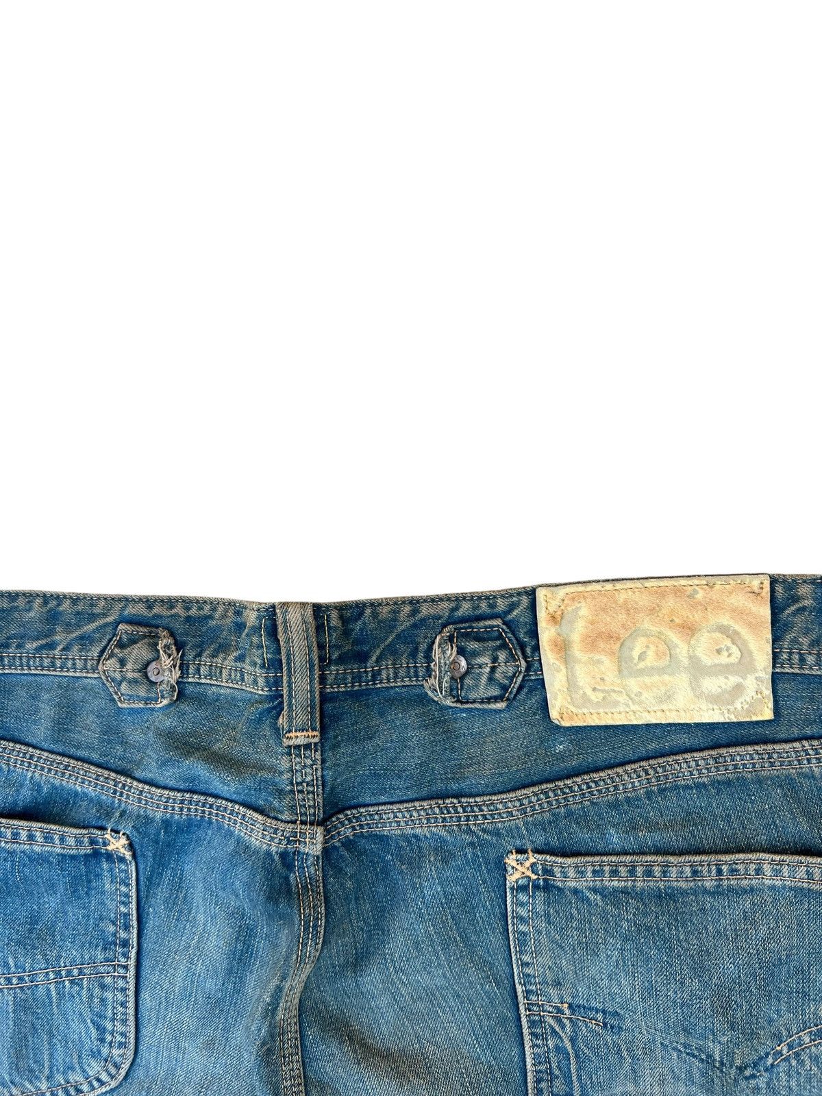 Lee Vintage 90s Lee Cowboy Mud Denim Selvedge Jeans Size US 33 - 20 Thumbnail