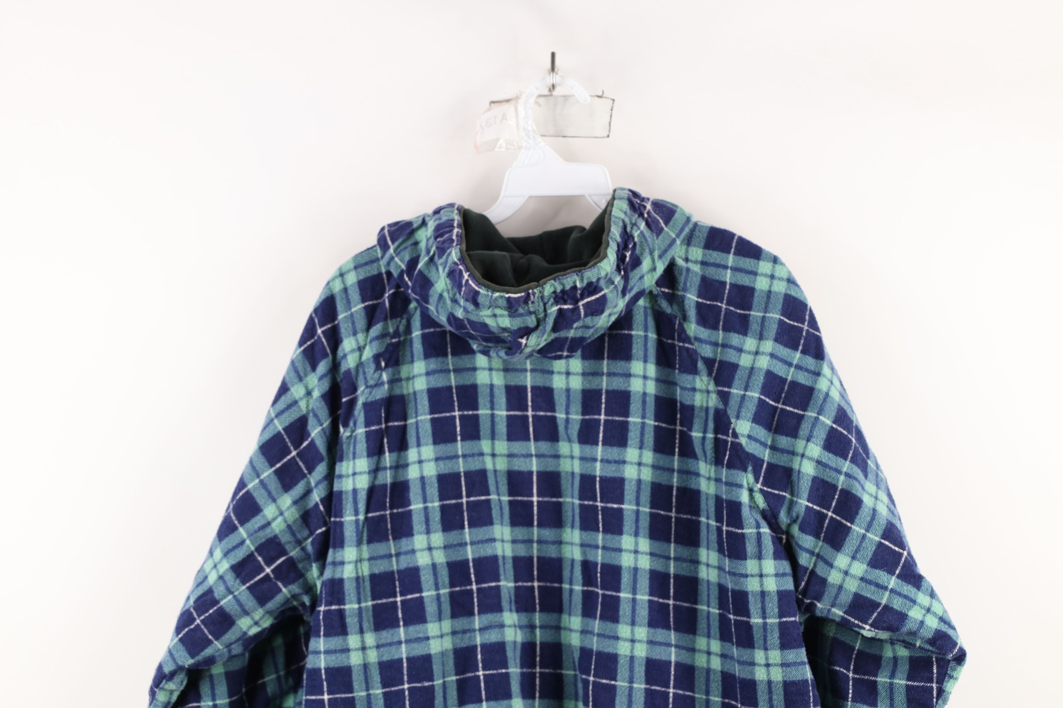 Vintage Vintage 90s Streetwear Blank Reversible Full Zip Hoodie Size US L / EU 52-54 / 3 - 18 Thumbnail
