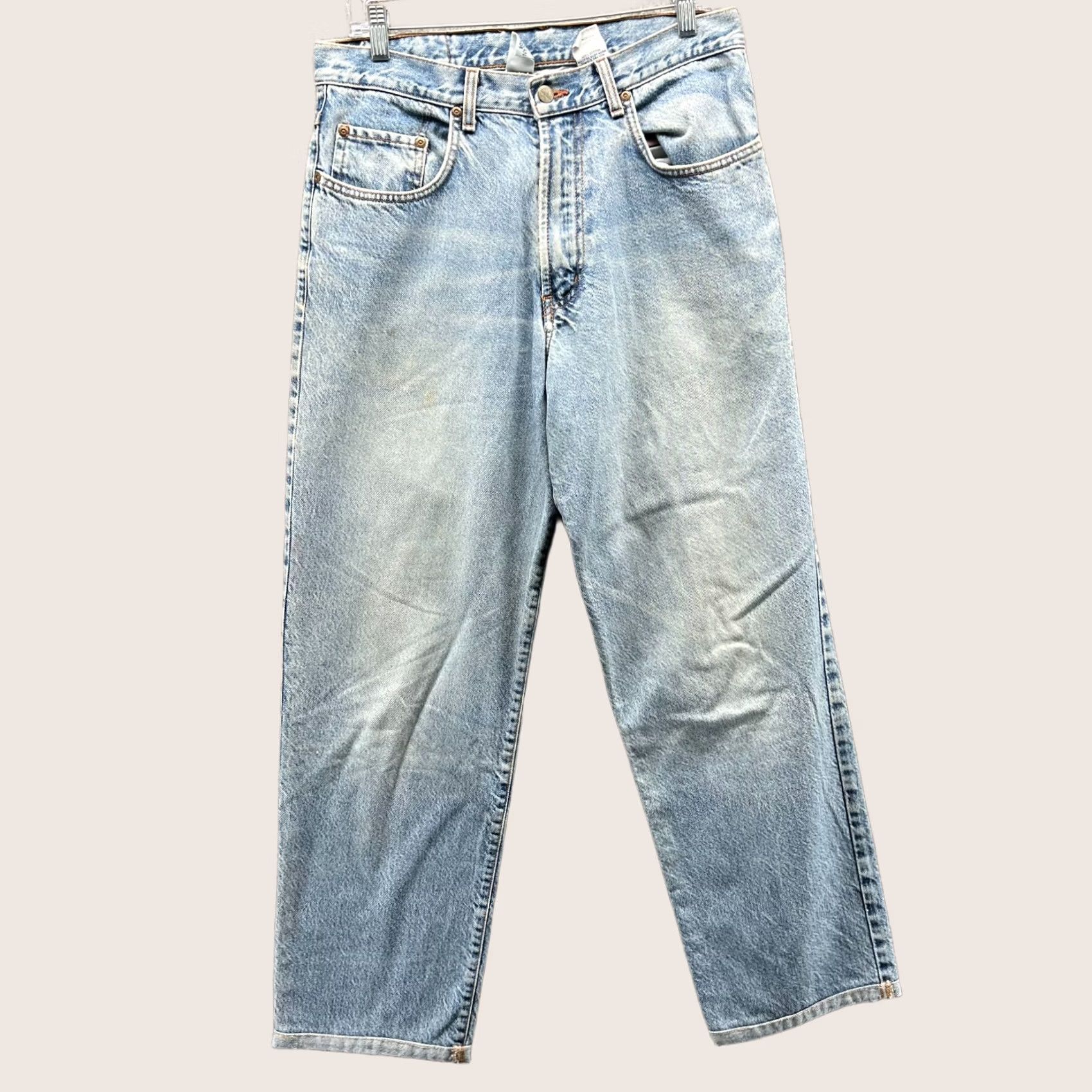 Lucky Brand VINTAGE Lucky Brand Jeans Men 32 Blue Denim Straight 5-Pocket Design Blue Denim Jeans Men 32 Regular Mens Fits Straight Jeans Size US 32 / EU 48 - 1 Thumbnail