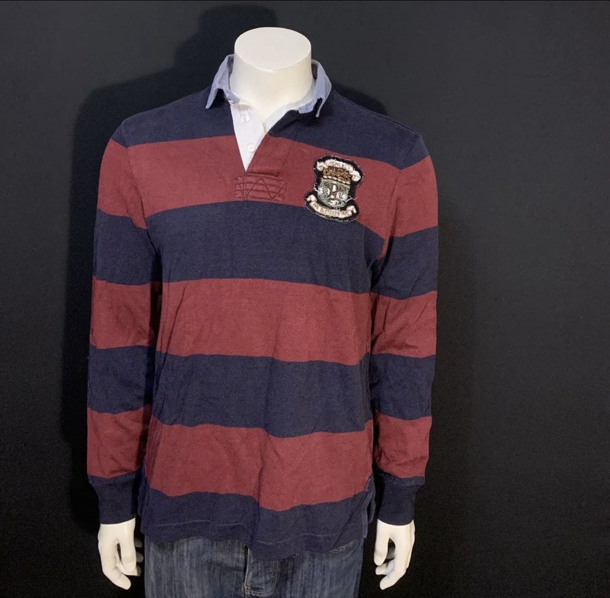 POLO RALPH LAUREN BLEECKER Rugby Long Sleeve Striped
