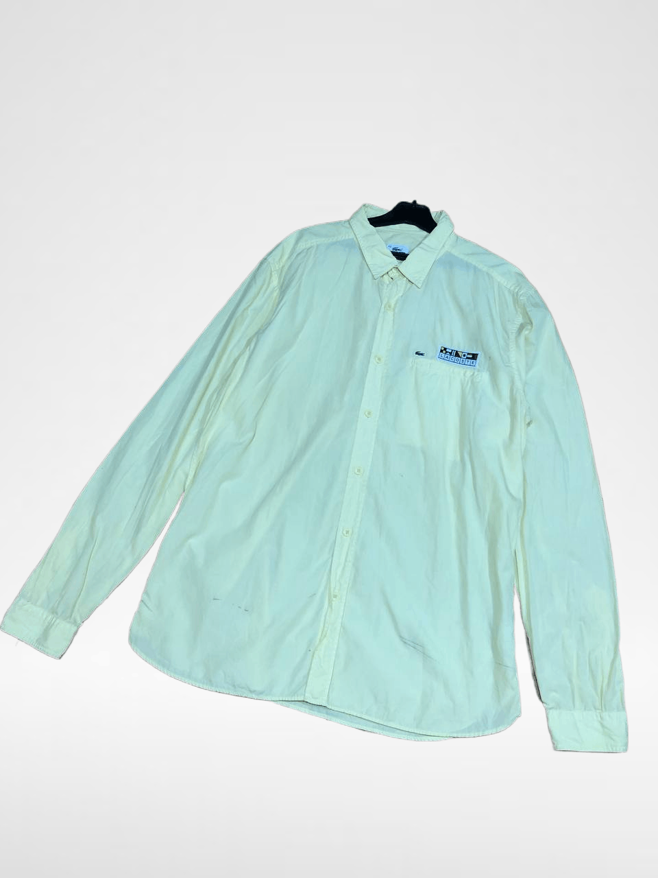Lacoste Logo Yellow Avant-Garde Y2K Shirt Lacoste Size US M / EU 48-50 / 2 - 1 Thumbnail