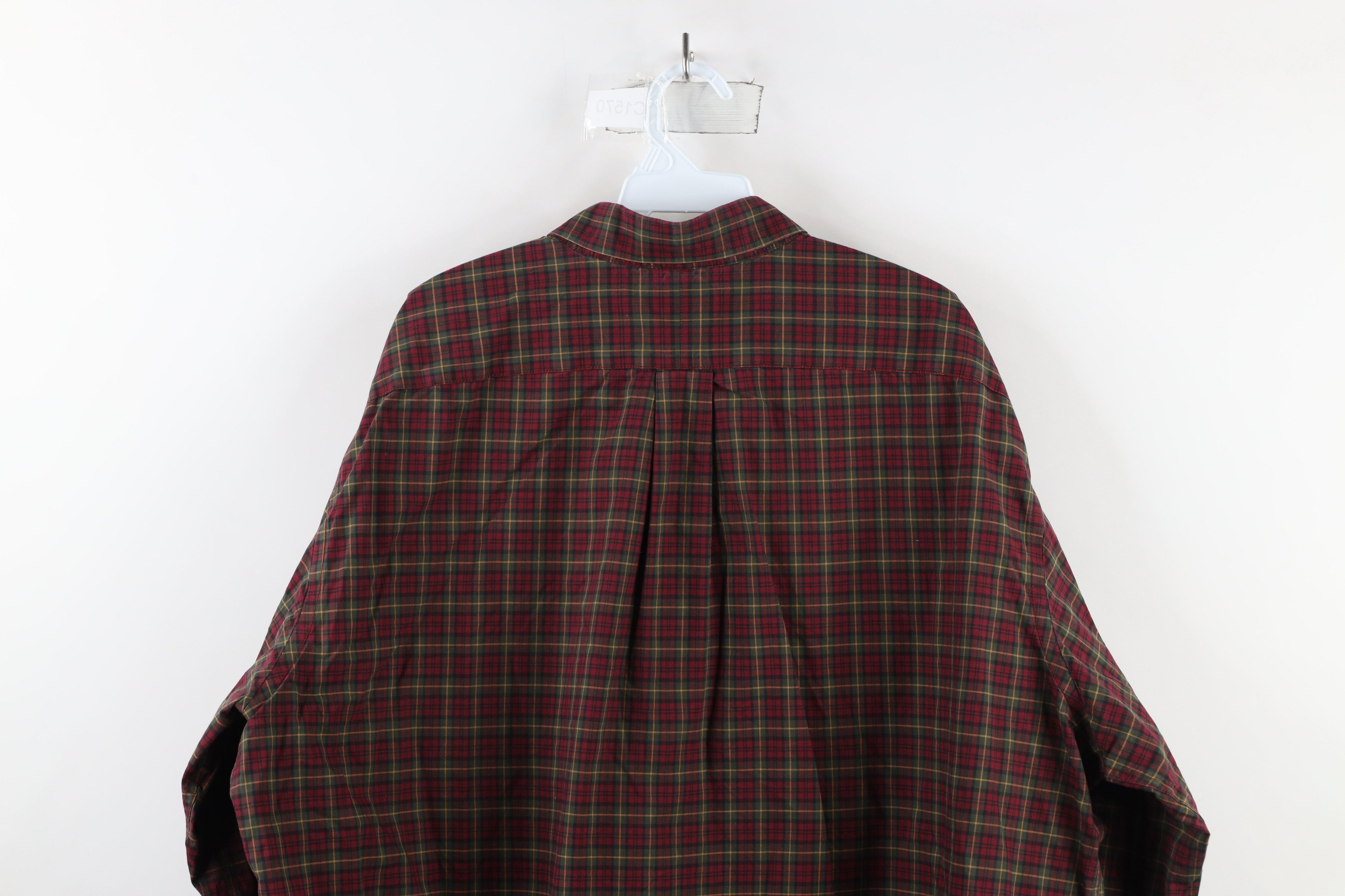 L.L. Bean × Vintage Vintage LL Bean Collared Button Down Shirt Plaid Cotton Size US XXL / EU 58 / 5 - 9 Thumbnail