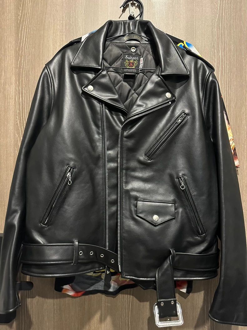 Schott Schott Leather coat size 40 Size US L / EU 52-54 / 3 - 1 Thumbnail