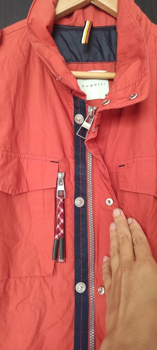 Bugatti BUGATTI Light Orange Jacket Full Zip 4 Pockets Made Germany Size M / US 6-8 / IT 42-44 - 4 Thumbnail