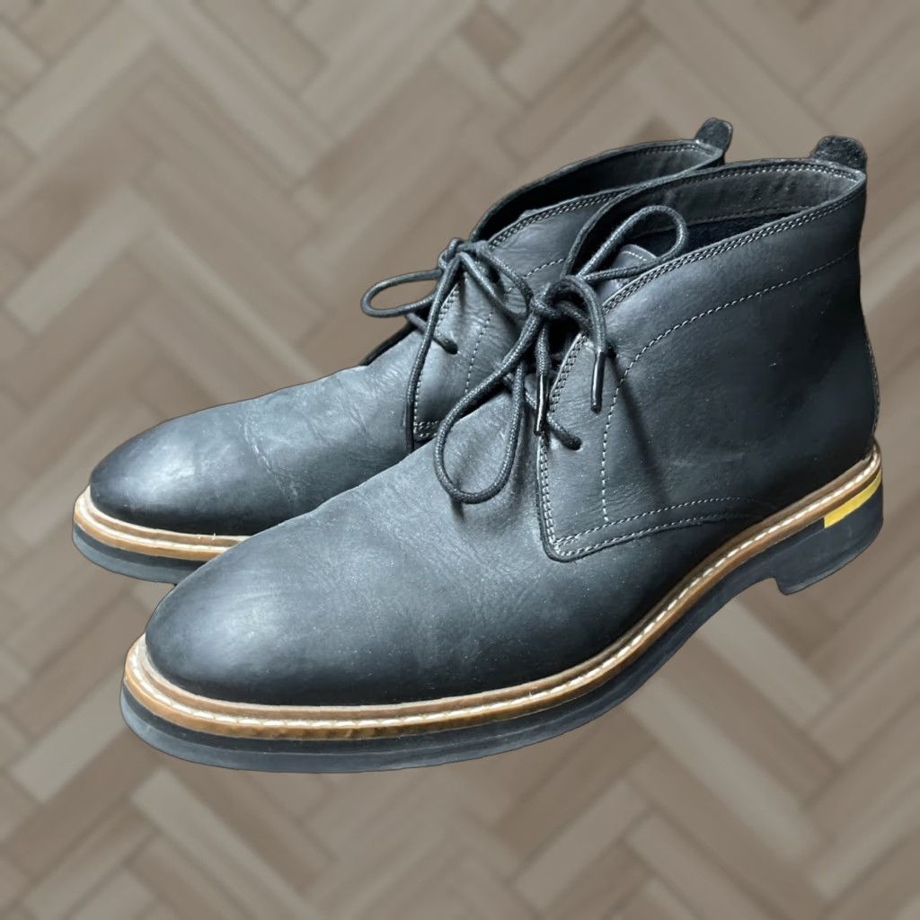 Cole Haan York Men's Chukka Boots Leather Black 8 M Shoe Boot Mens City Going Out Preppy Brand Cole Haan Zerogrand