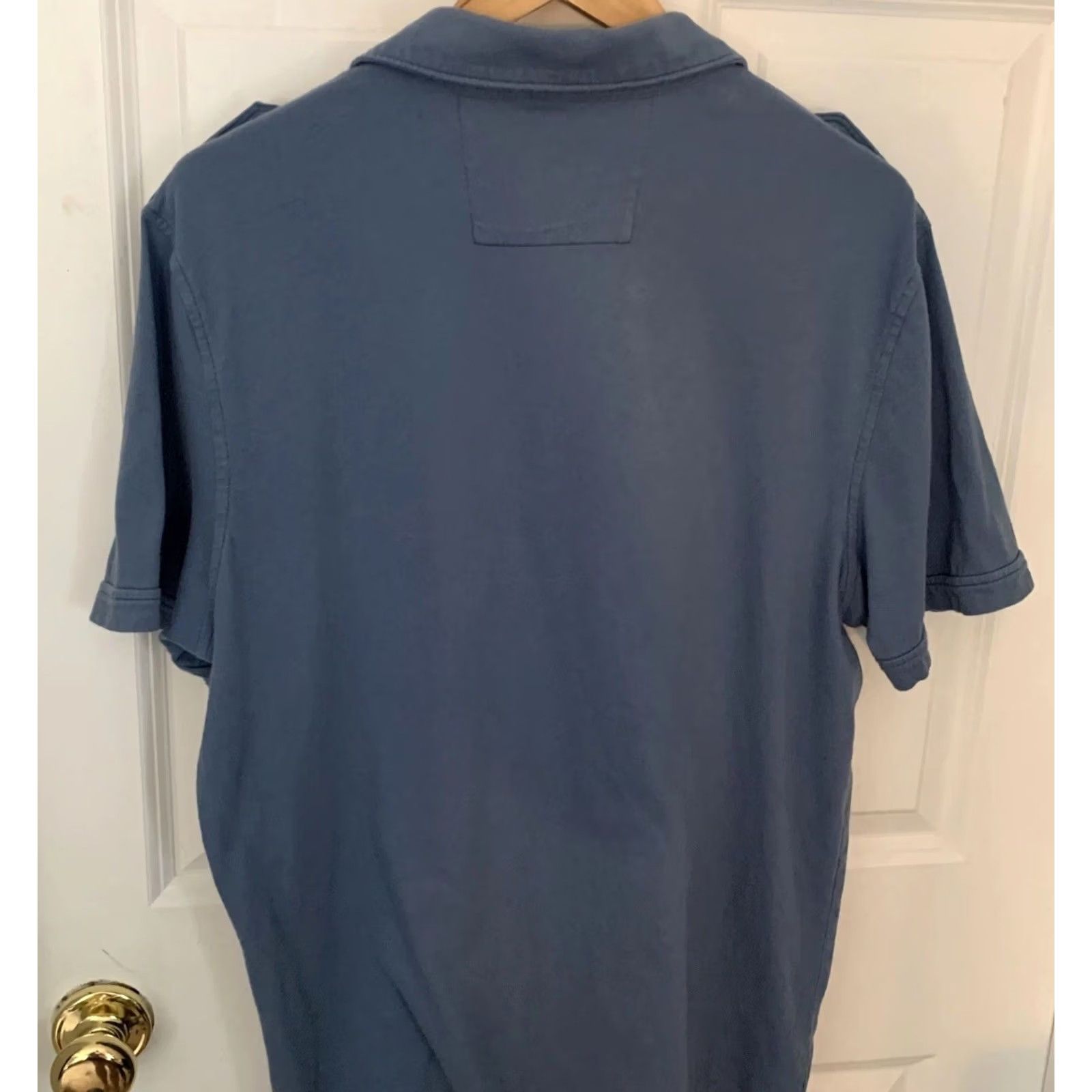 Banana Republic VINTAGE Banana Republic Polo Shirt Mens Short Sleeve 100% Cotton XL Blue Shirt Mens Size US XL / EU 56 / 4 - 7 Thumbnail