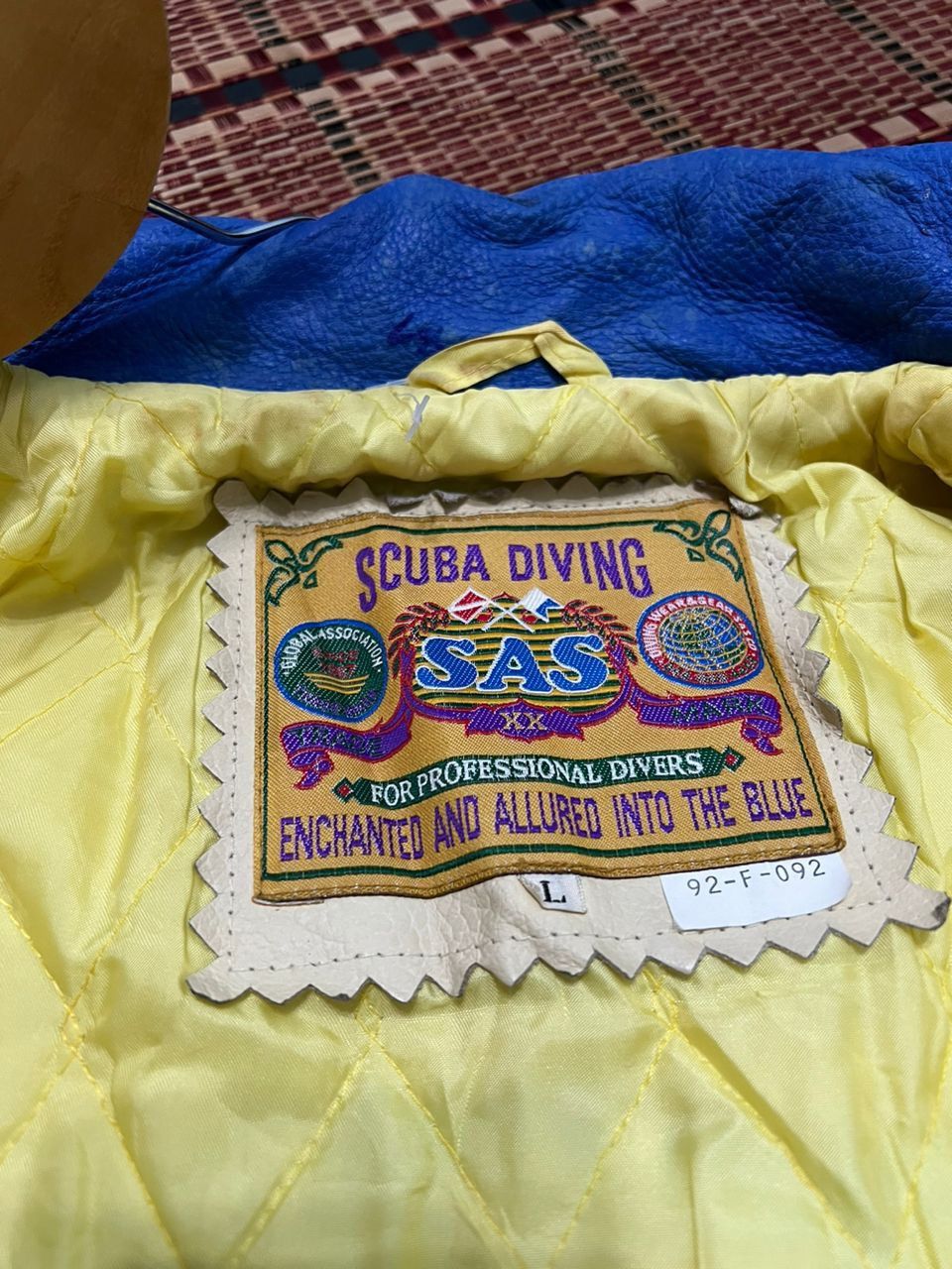Vintage Vintage SAS Scuba Diving Varsity Jacket Size US L / EU 52-54 / 3 - 18 Thumbnail
