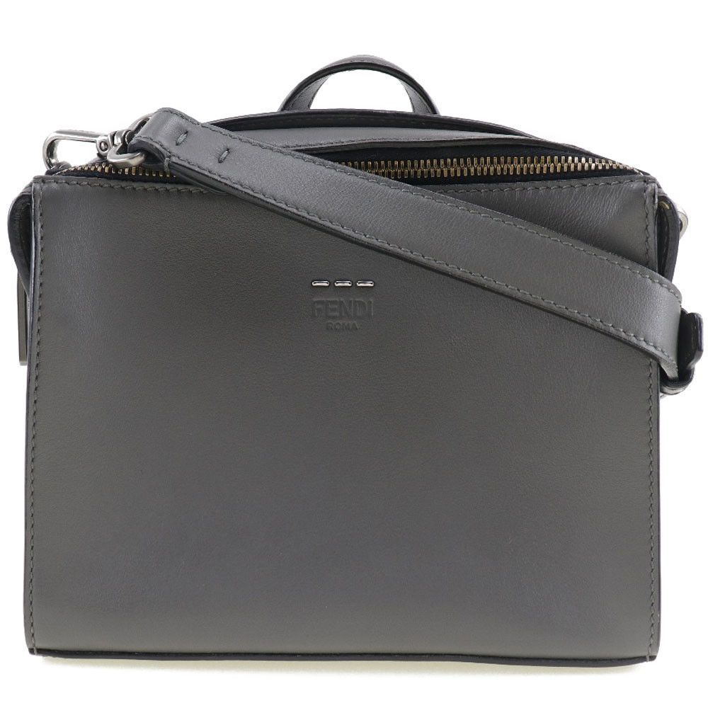 image of Fendi Mini Messenger Bag in Grey, Women's