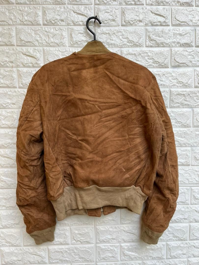 Vintage Vintage 50s Oakbrook Crown Zipper Leather Jacket Size US L / EU 52-54 / 3 - 2 Thumbnail