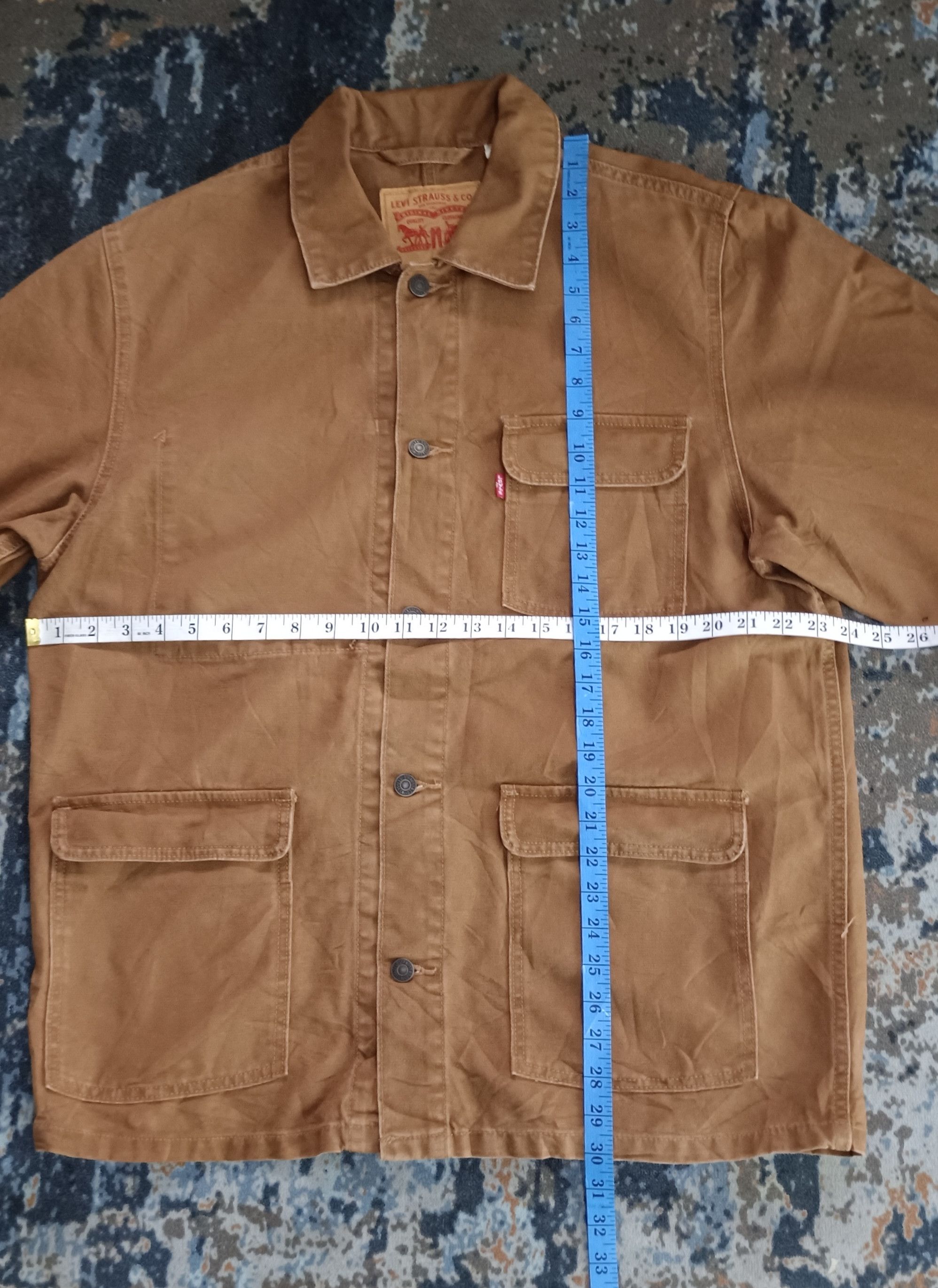 Levi's Levi's Cotton Canvas Trucker Jacket Size US L / EU 52-54 / 3 - 19 Thumbnail